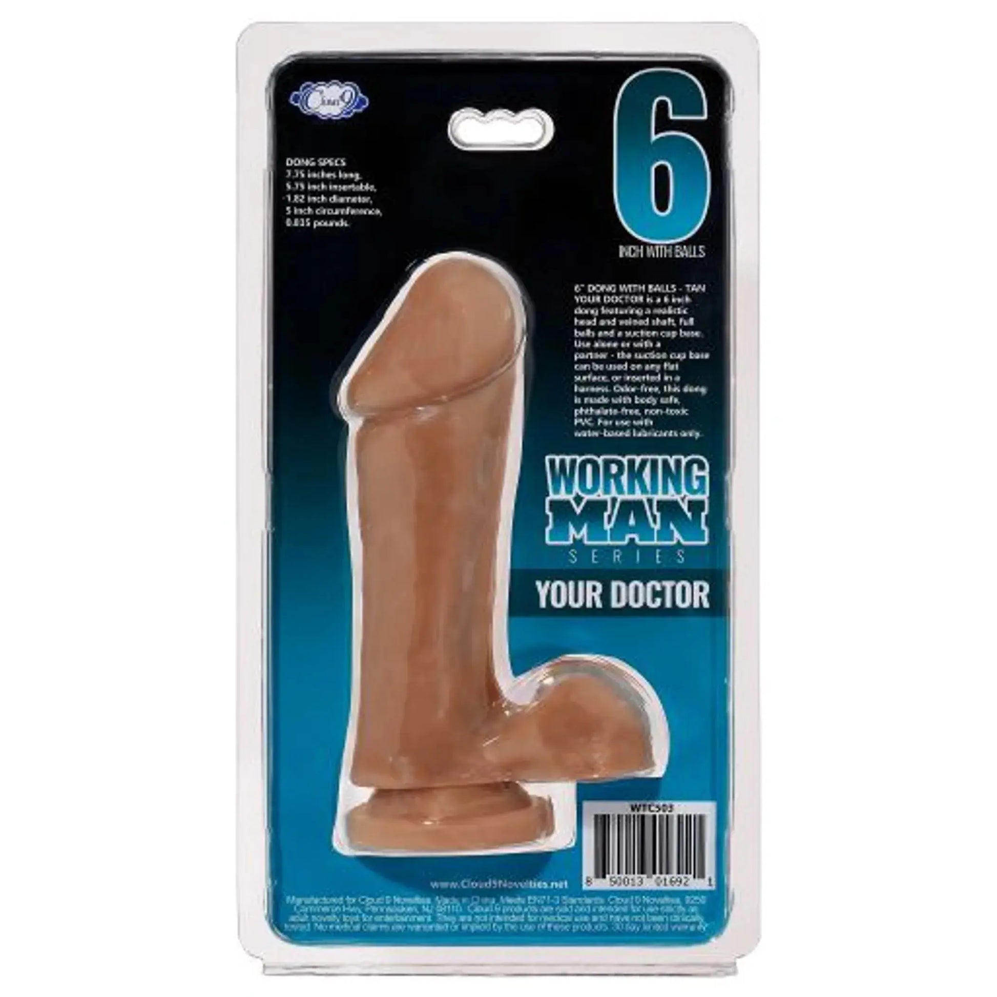 CLOUD 9 WORKING MAN 6 TAN YOUR DOCTOR " Cloud 9 Novelties