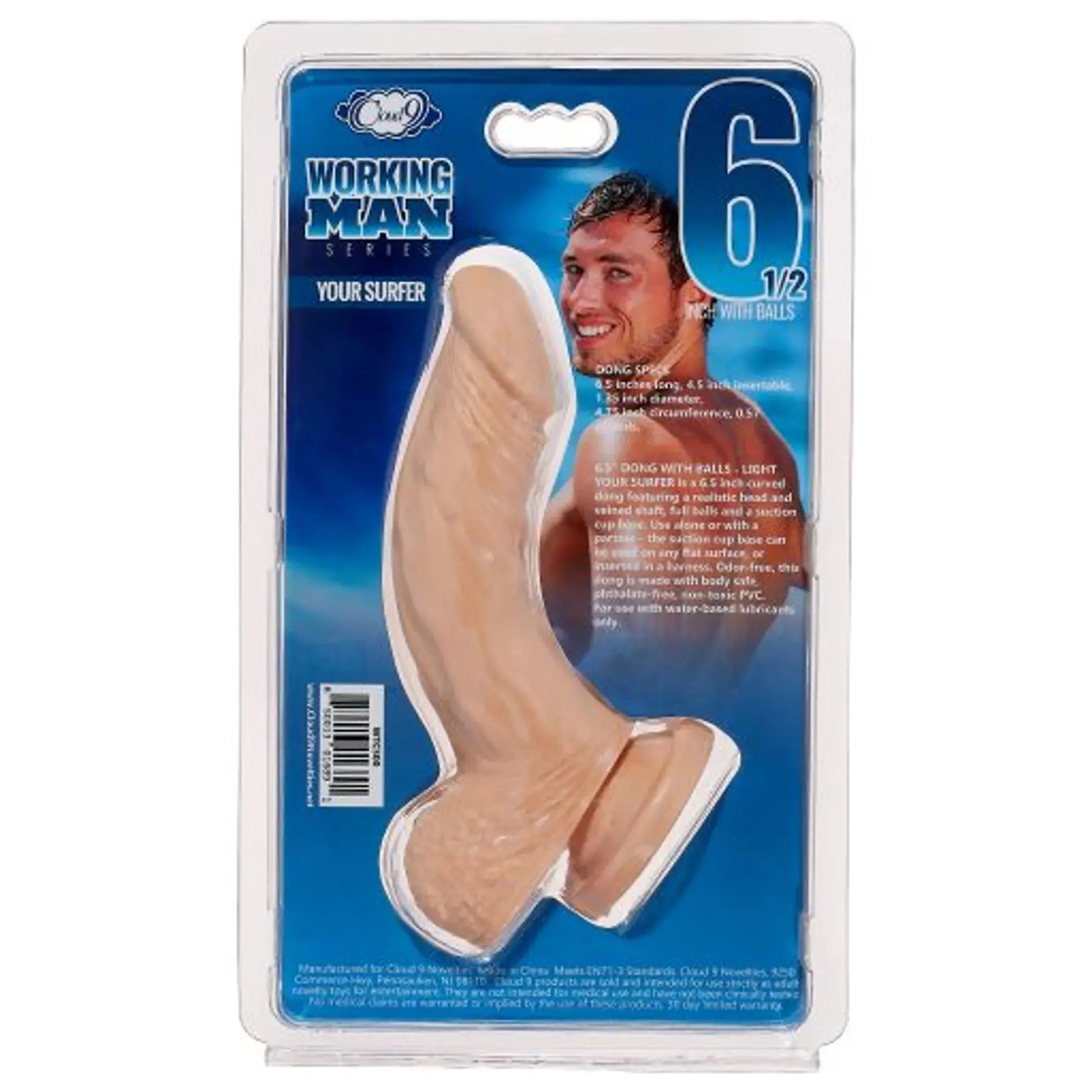 CLOUD 9 WORKING MAN 6.5 LIGHT YOUR SURFER " Cloud 9 Novelties