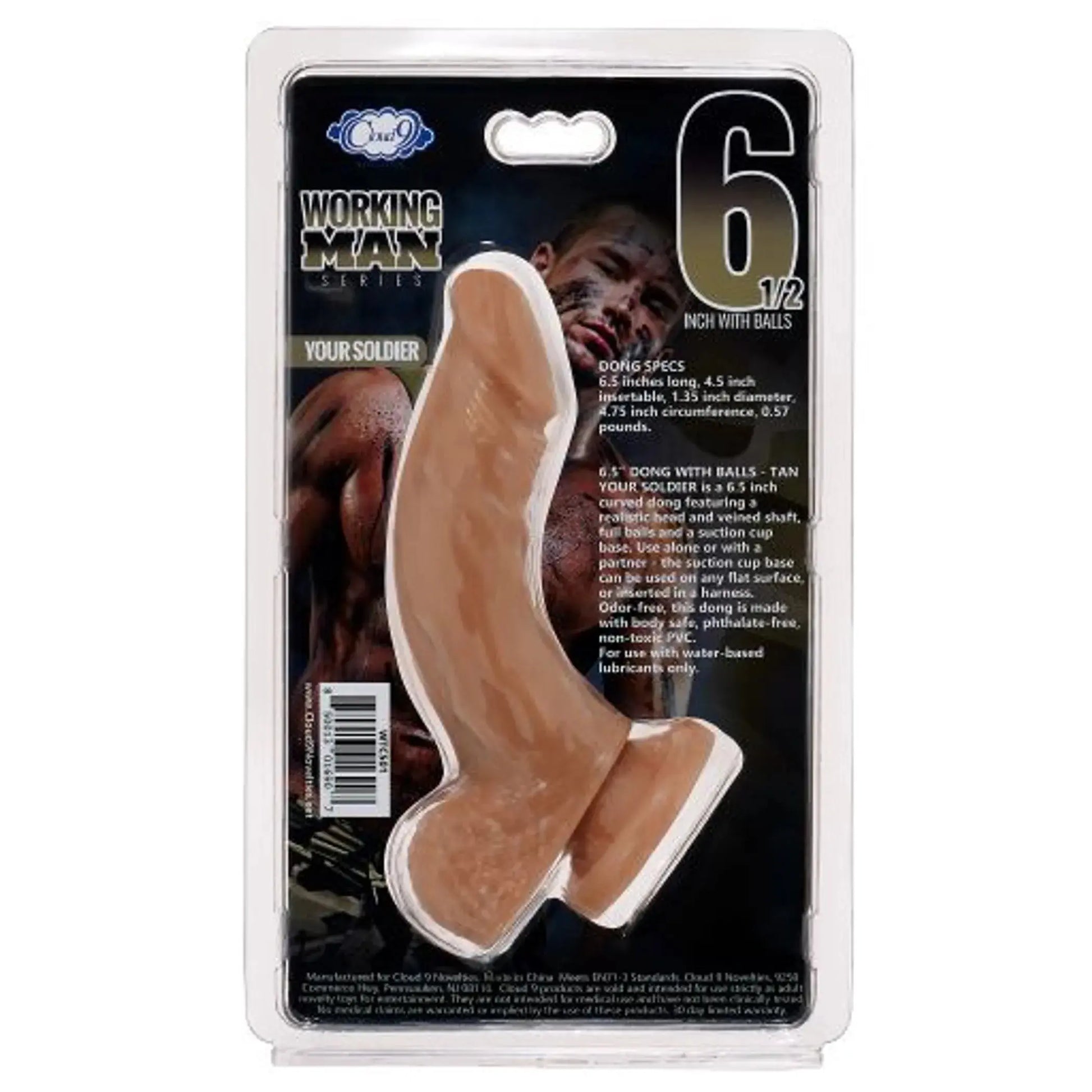 CLOUD 9 WORKING MAN 6.5 TAN YOUR SOLDIER " Cloud 9 Novelties