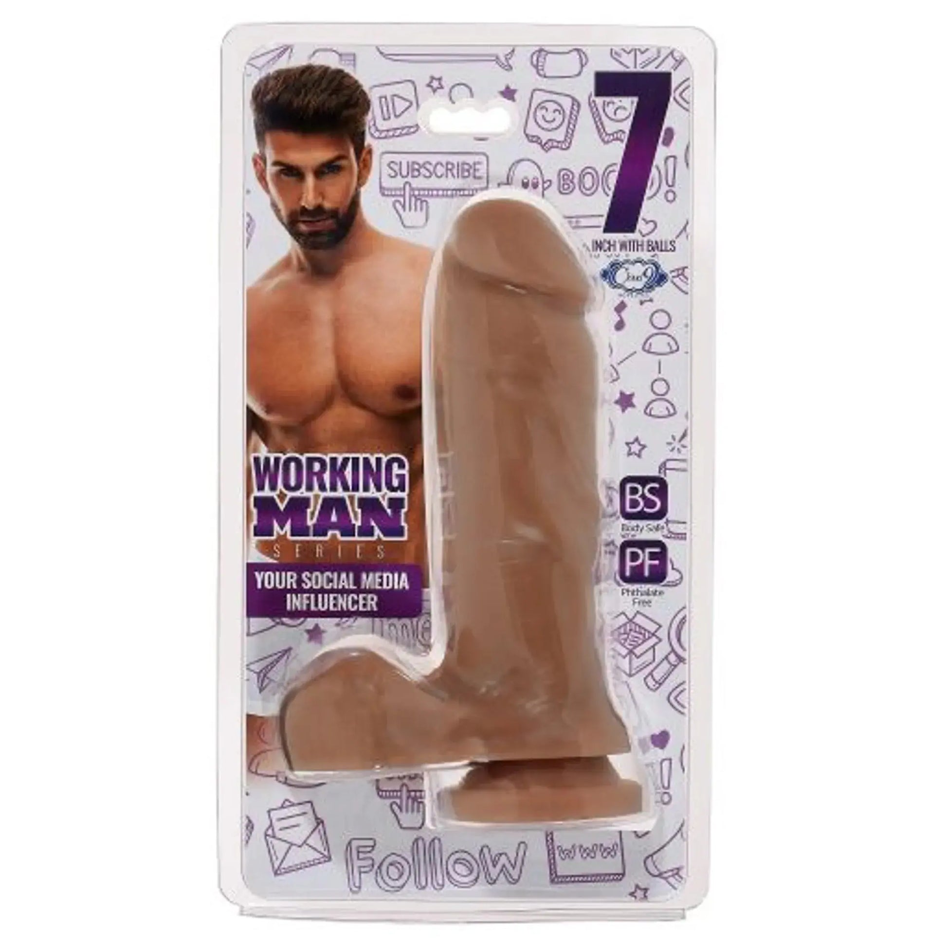 CLOUD 9 WORKING MAN 7 TAN YOUR SOCIAL MEDIA INFLUENCER (THICK)" Cloud 9 Novelties