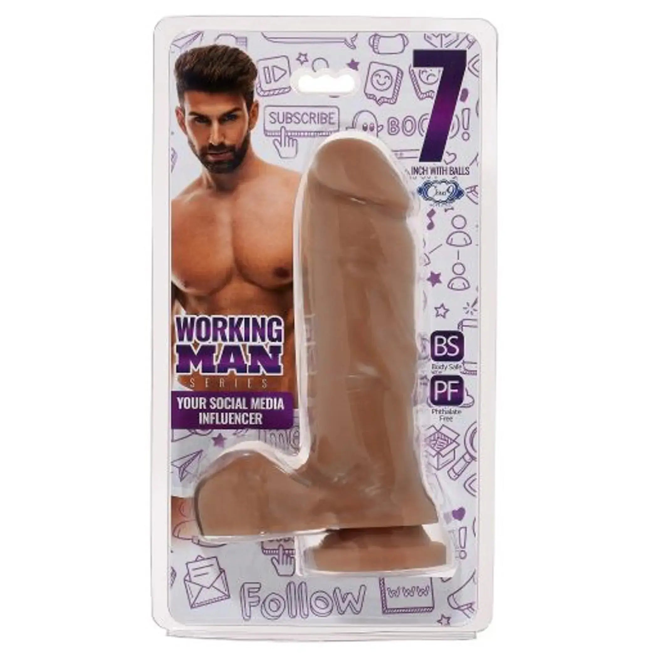 CLOUD 9 WORKING MAN 7 TAN YOUR SOCIAL MEDIA INFLUENCER (THICK)" Cloud 9 Novelties