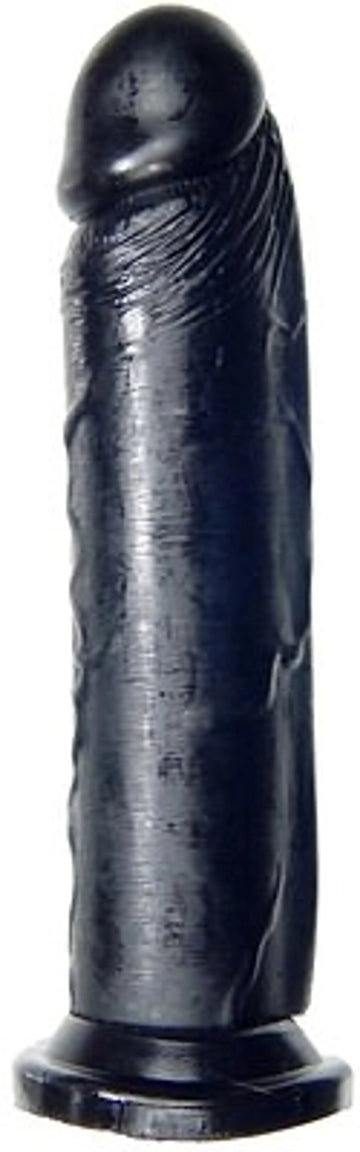 COCK 8IN BLACK W/SUCTION CUP SI Novelties
