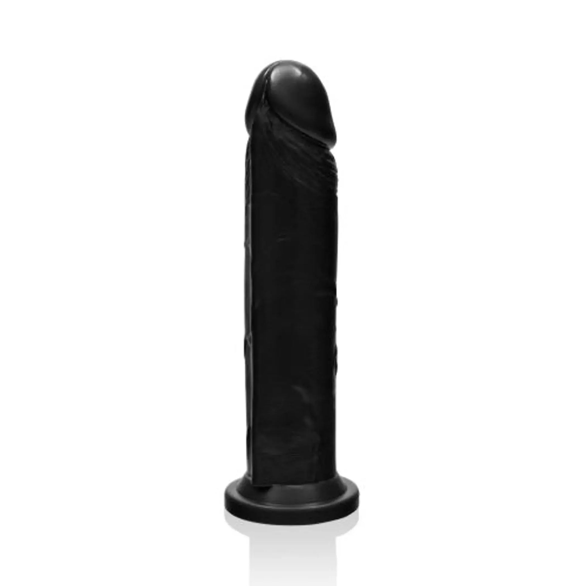 COCK 8IN BLACK W/SUCTION CUP SI Novelties