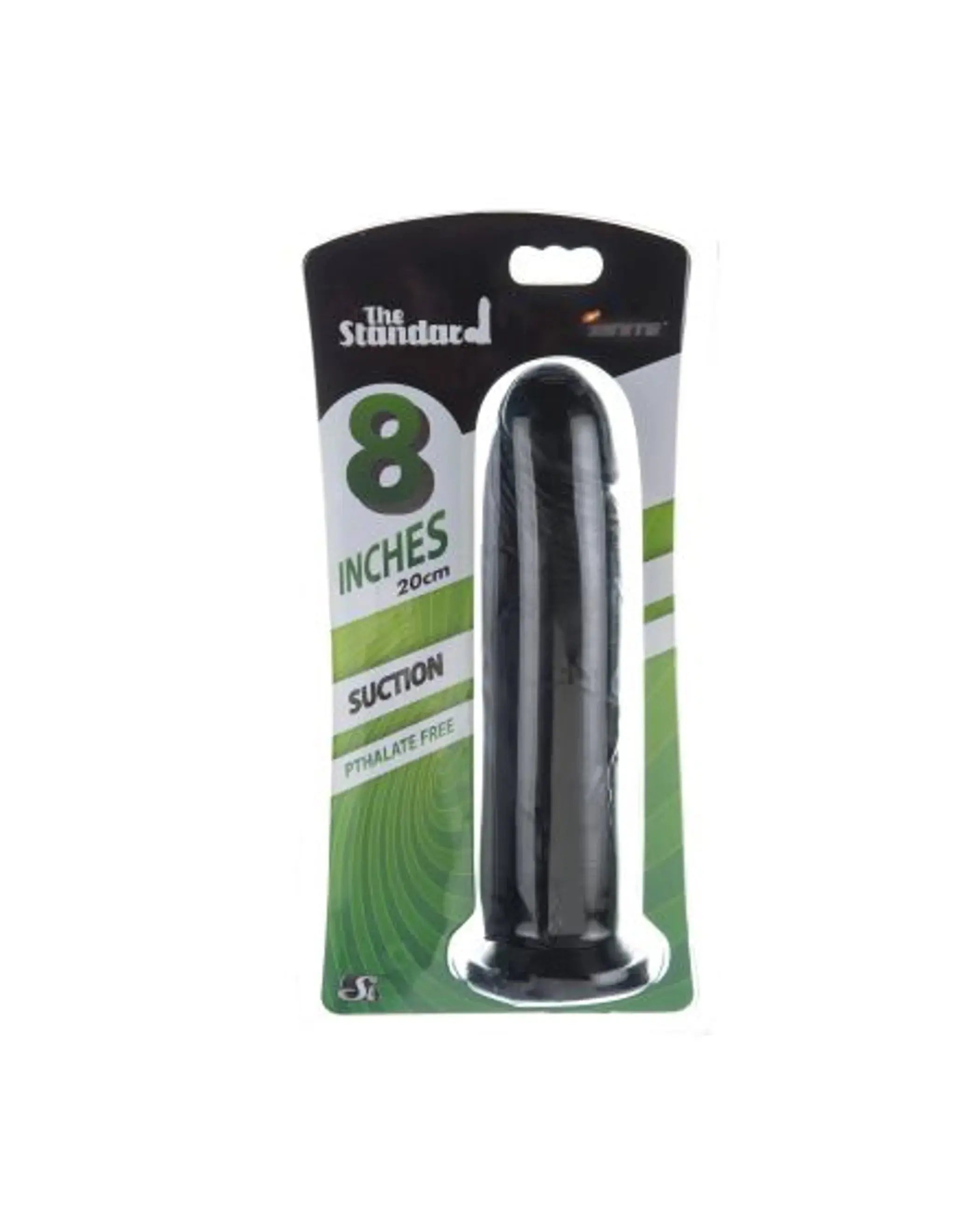 COCK 8IN BLACK W/SUCTION CUP SI Novelties