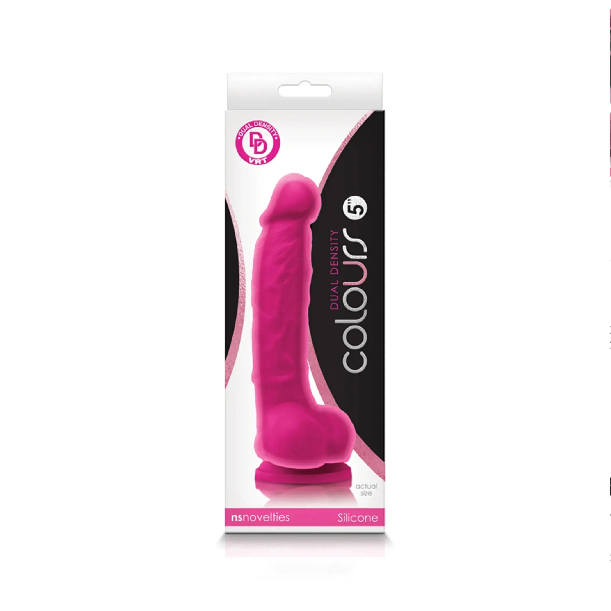 COLOURS DUAL DENSITY 5IN DILDO PINK NS Novelties