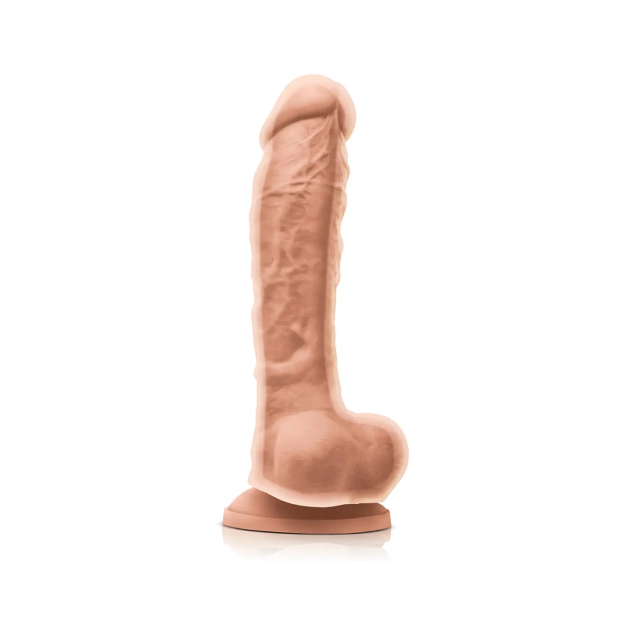 COLOURS DUAL DENSITY 8IN DILDO WHITE NS Novelties