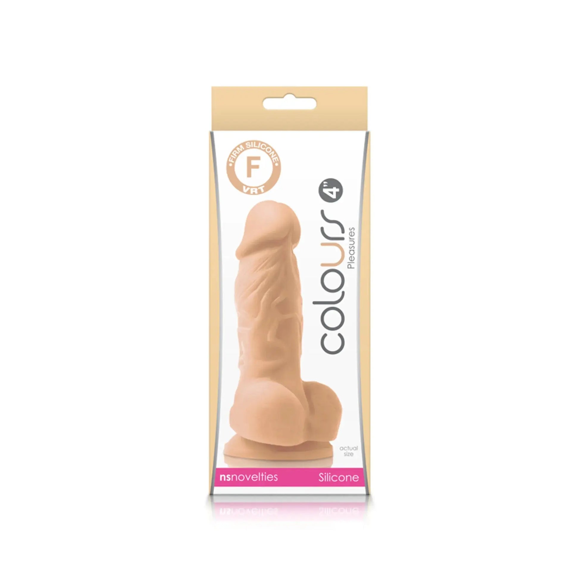 COLOURS PLEASURES 4IN DILDO WHITE NS Novelties