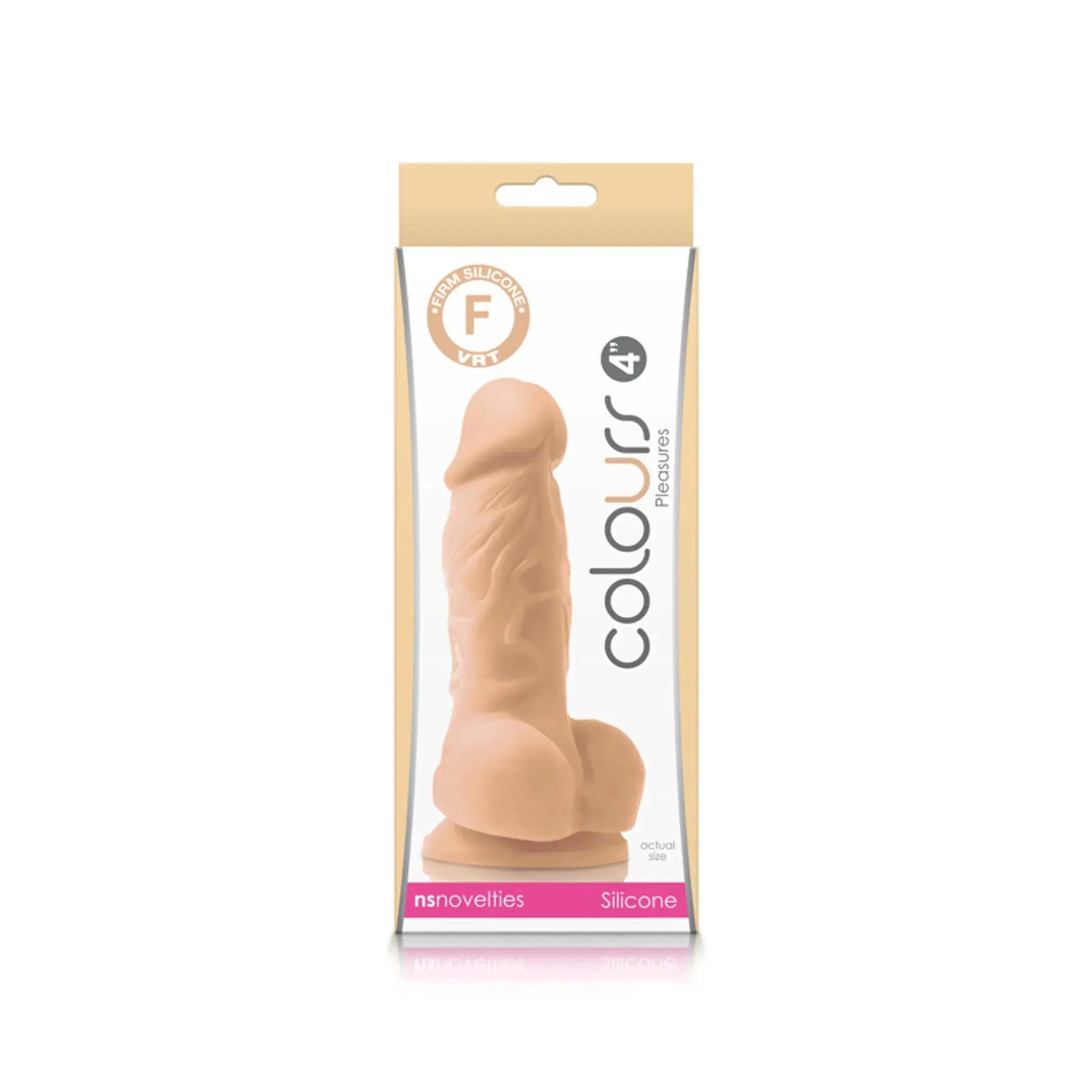 COLOURS PLEASURES 4IN DILDO WHITE NS Novelties