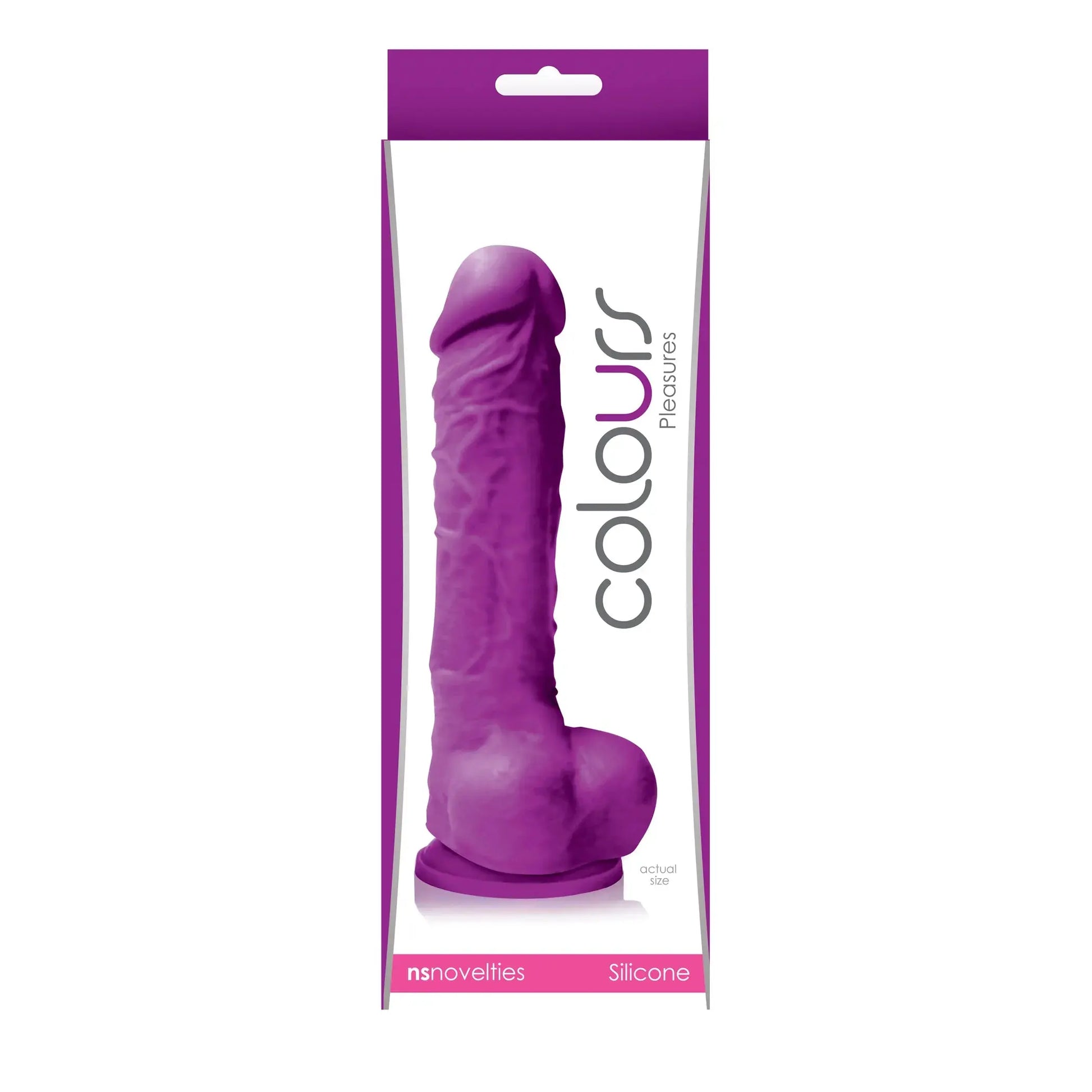COLOURS PLEASURES 5IN DILDO PURPLE NS Novelties