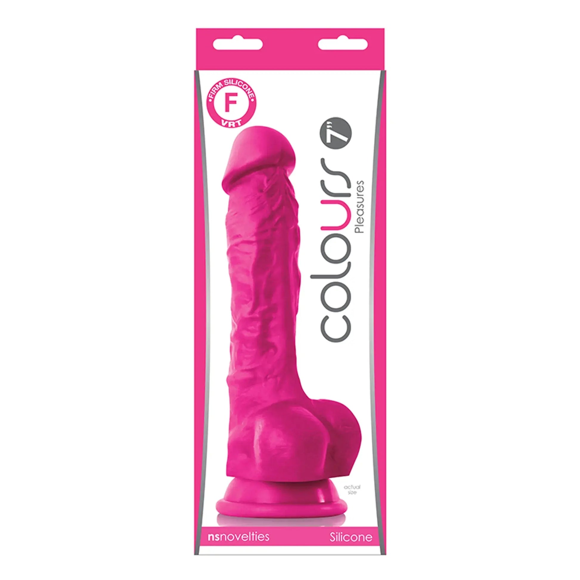 COLOURS PLEASURES 7 IN DILDO PINK NS Novelties
