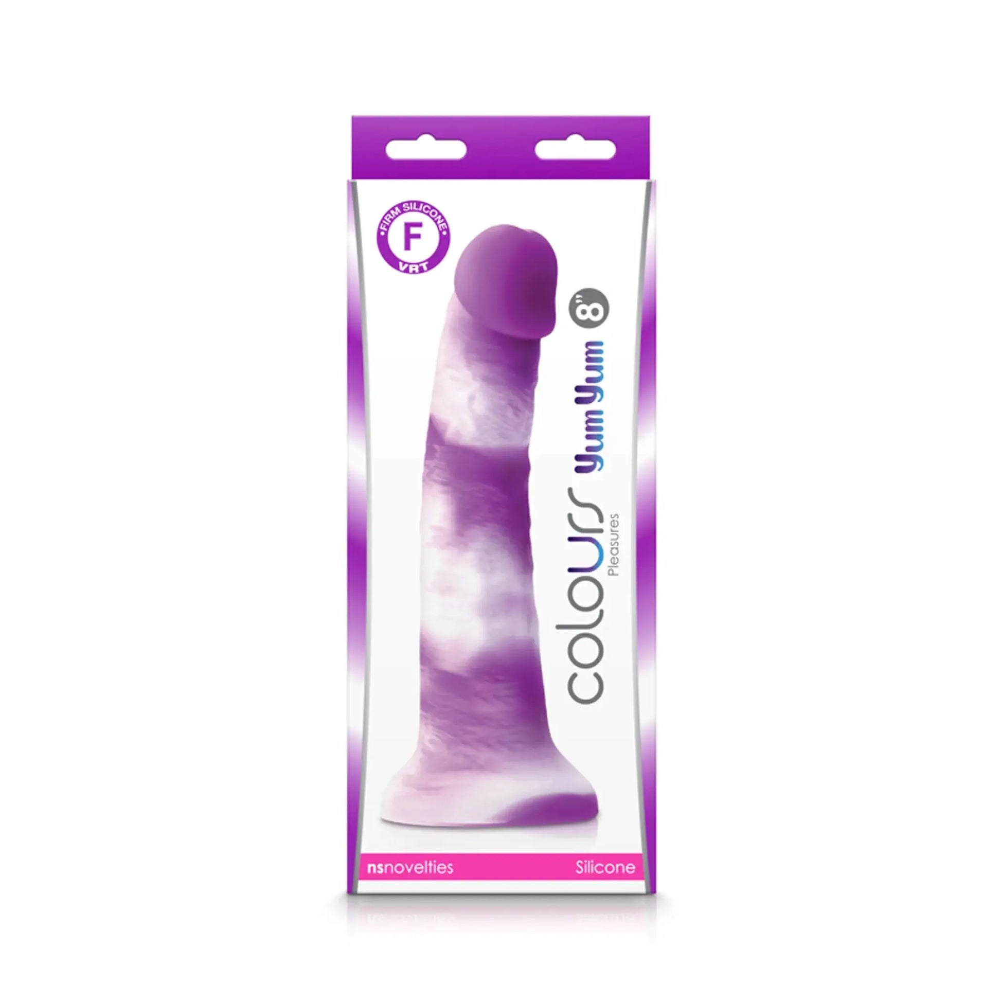 COLOURS PLEASURES YUM YUM 8IN DILDO PURPLE NS Novelties