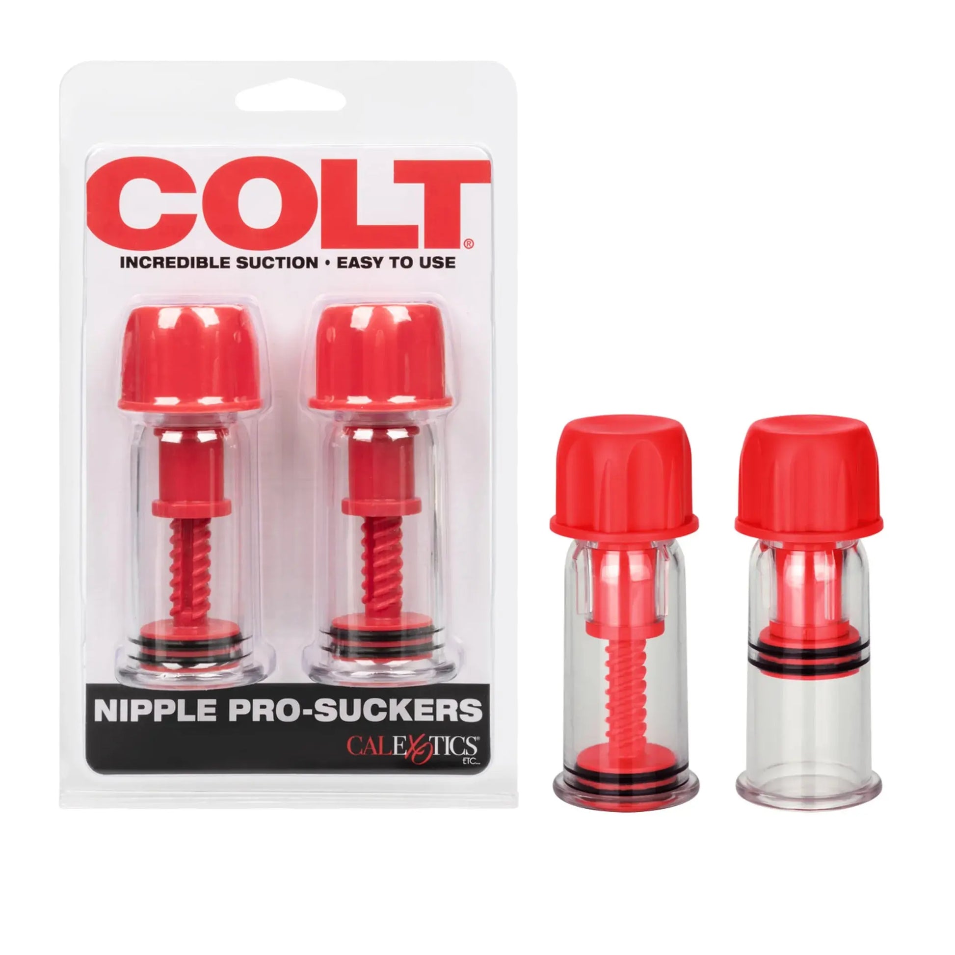 COLT NIPPLE PRO SUCKERS RED California Exotic Novelties