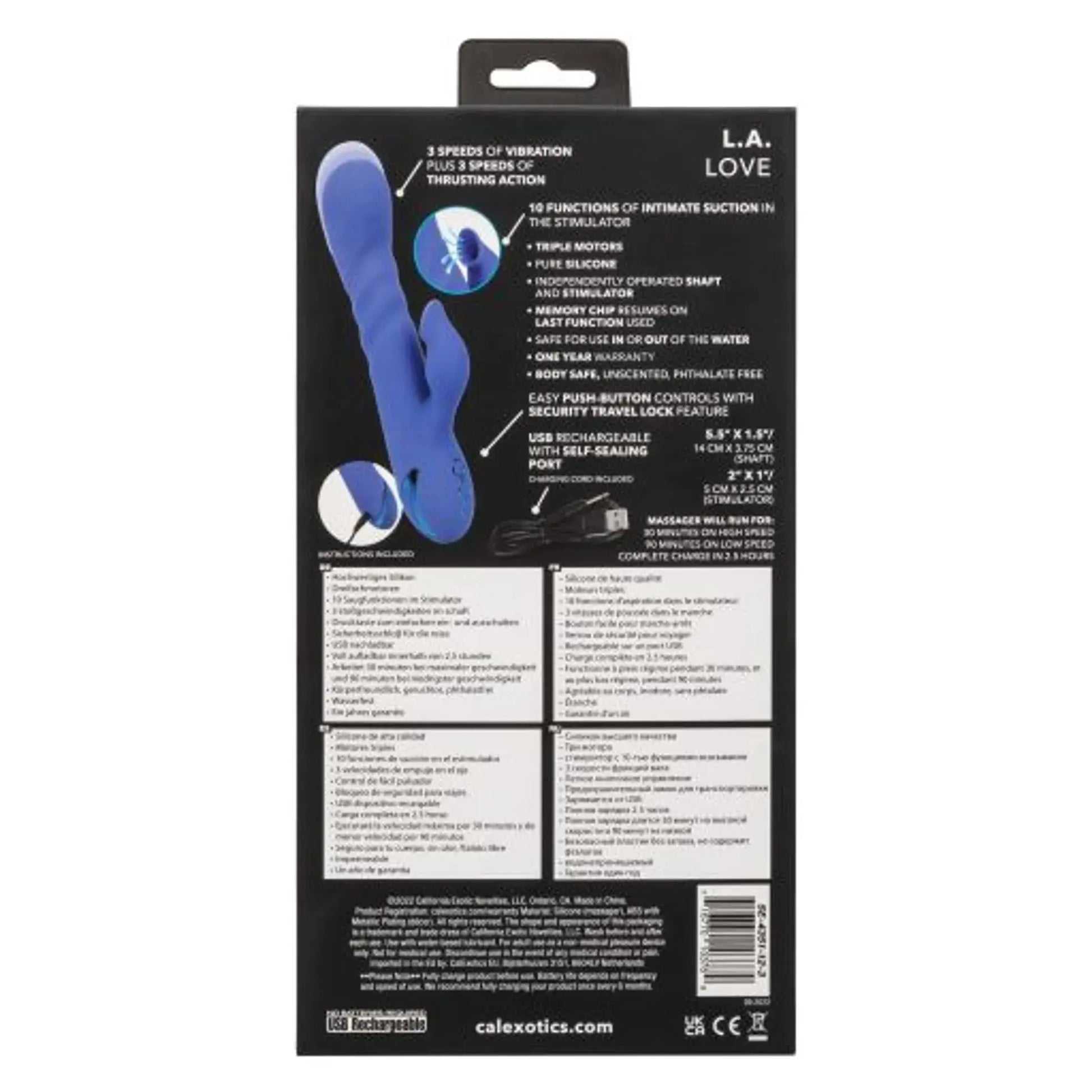 California Dreaming L.A. Love Rabbit Vibrator California Exotic Novelties