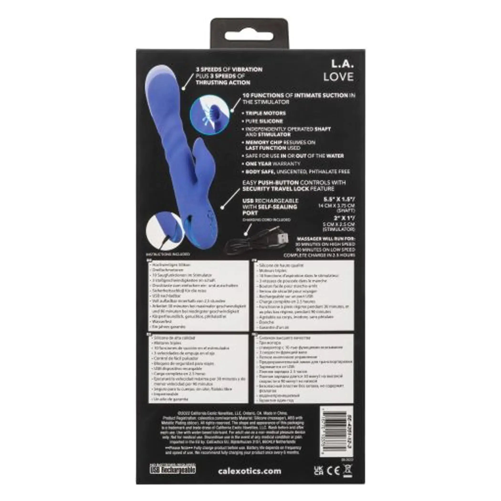 California Dreaming L.A. Love Rabbit Vibrator California Exotic Novelties