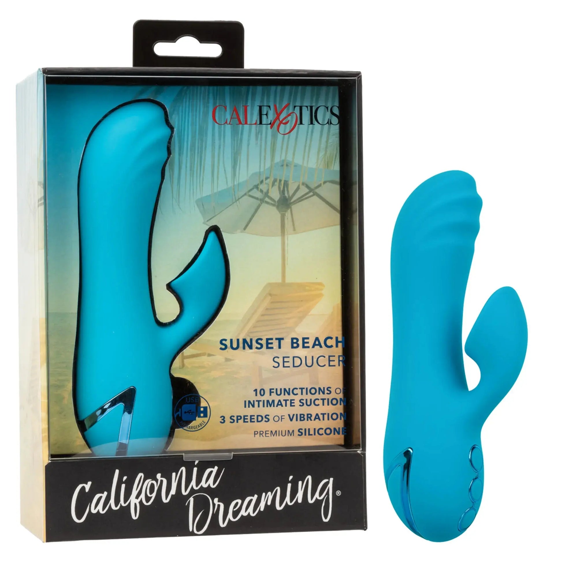 California Dreaming Sunset Beach Rabbit Vibrator California Exotic Novelties
