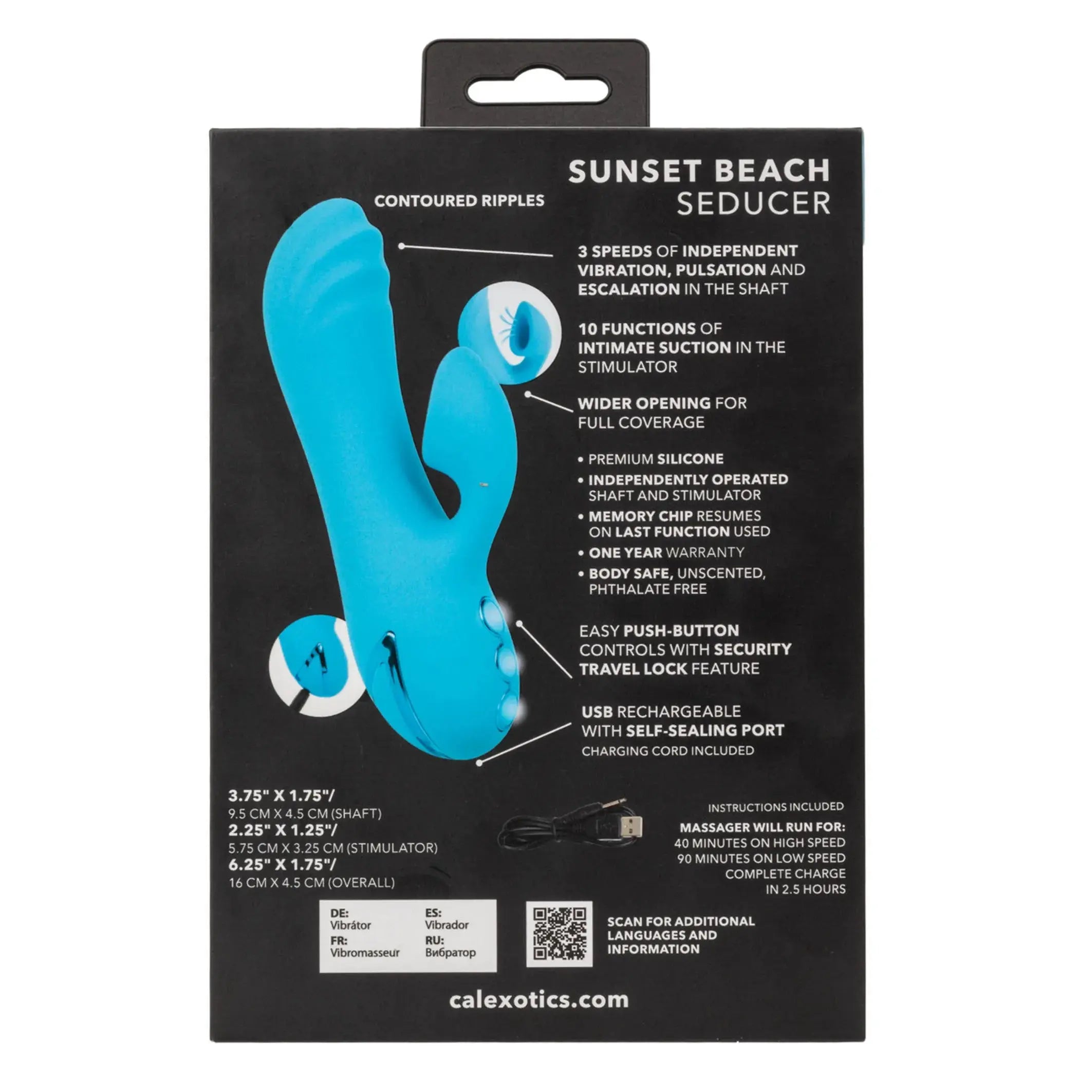 California Dreaming Sunset Beach Rabbit Vibrator California Exotic Novelties