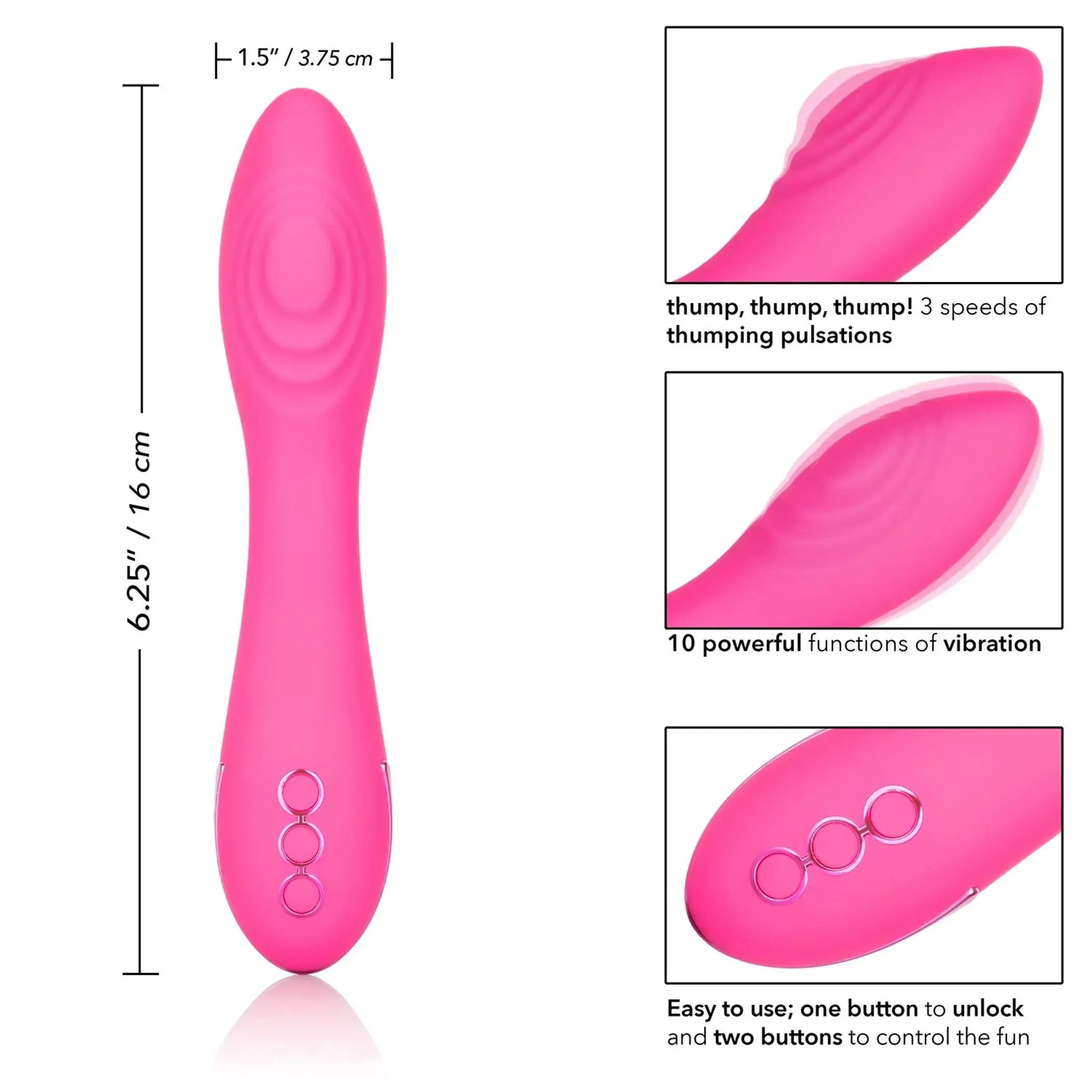 California Dreaming Surf City Centerfold Vibrator California Exotic Novelties