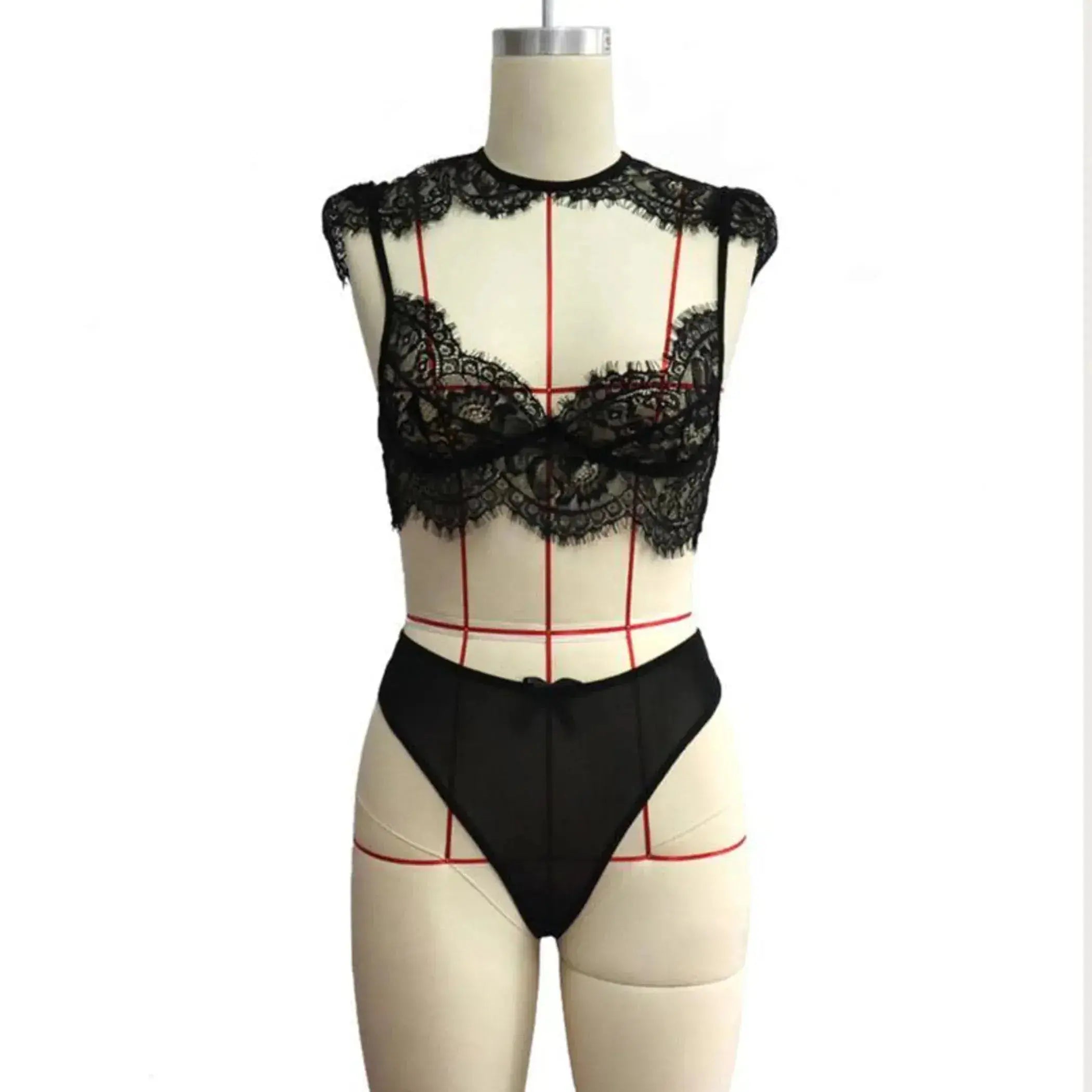 Camille Sexy See-Through Lingerie Set La Belle Fantastique