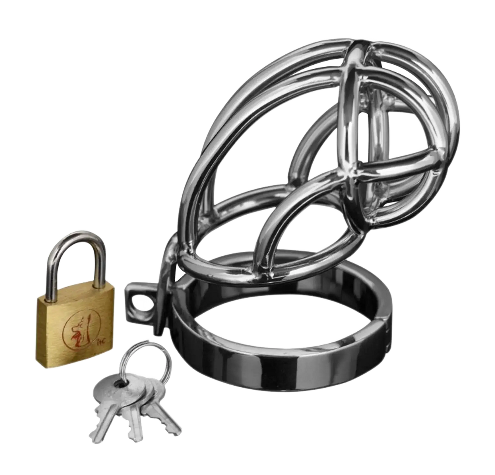 MASTER SERIES CAPTUS STAINLESS STEEL CHASTITY CAGE XR Brands