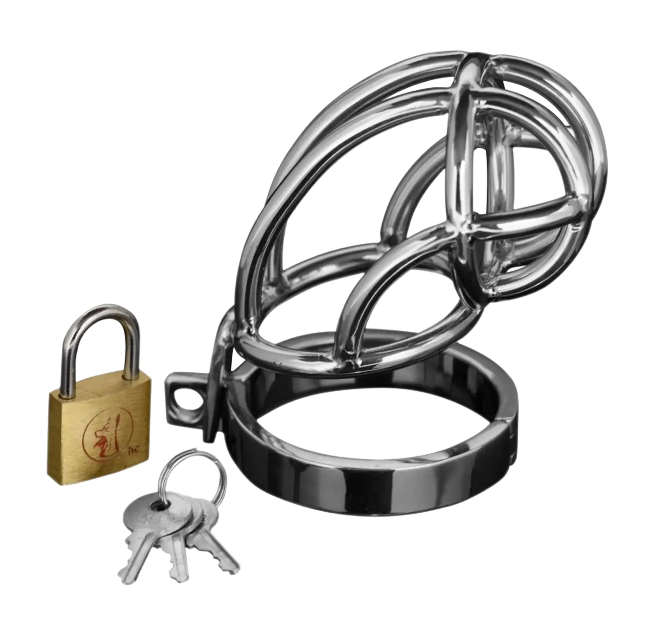 MASTER SERIES CAPTUS STAINLESS STEEL CHASTITY CAGE XR Brands