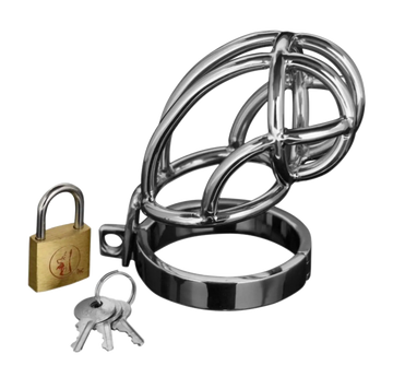 MASTER SERIES CAPTUS STAINLESS STEEL CHASTITY CAGE XR Brands