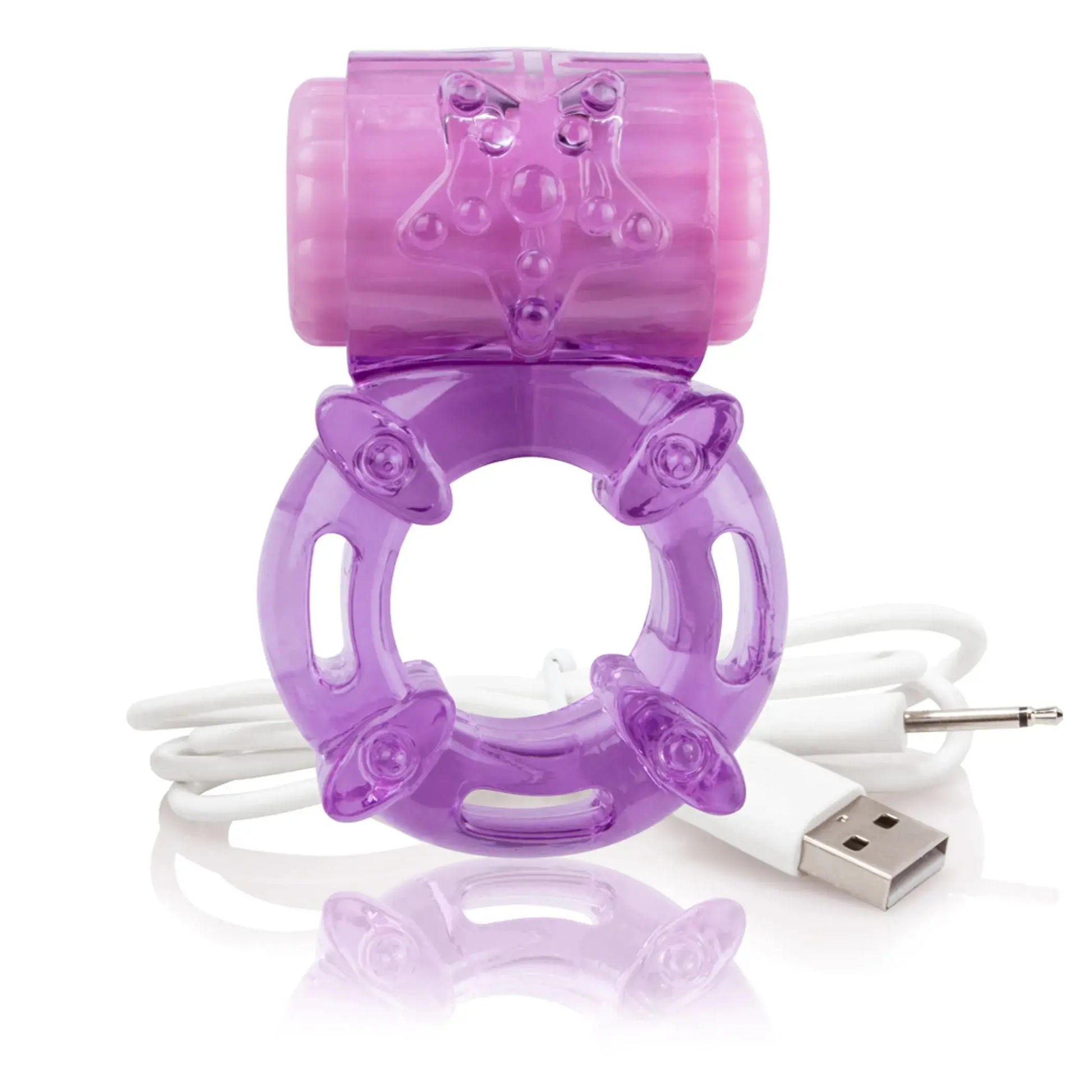 Charged Big O Purple Vibrating Ring Screaming O
