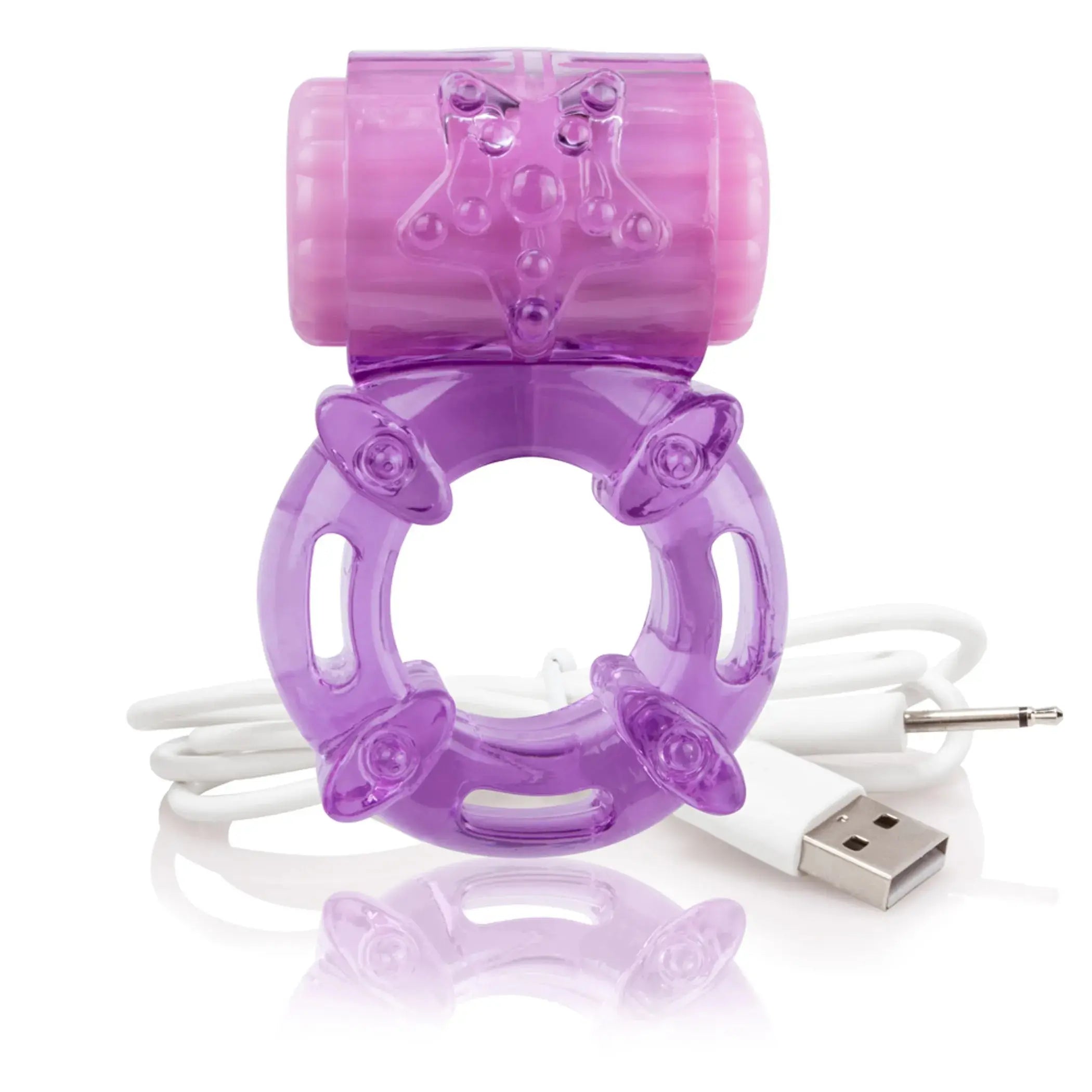 Charged Big O Purple Vibrating Ring Screaming O