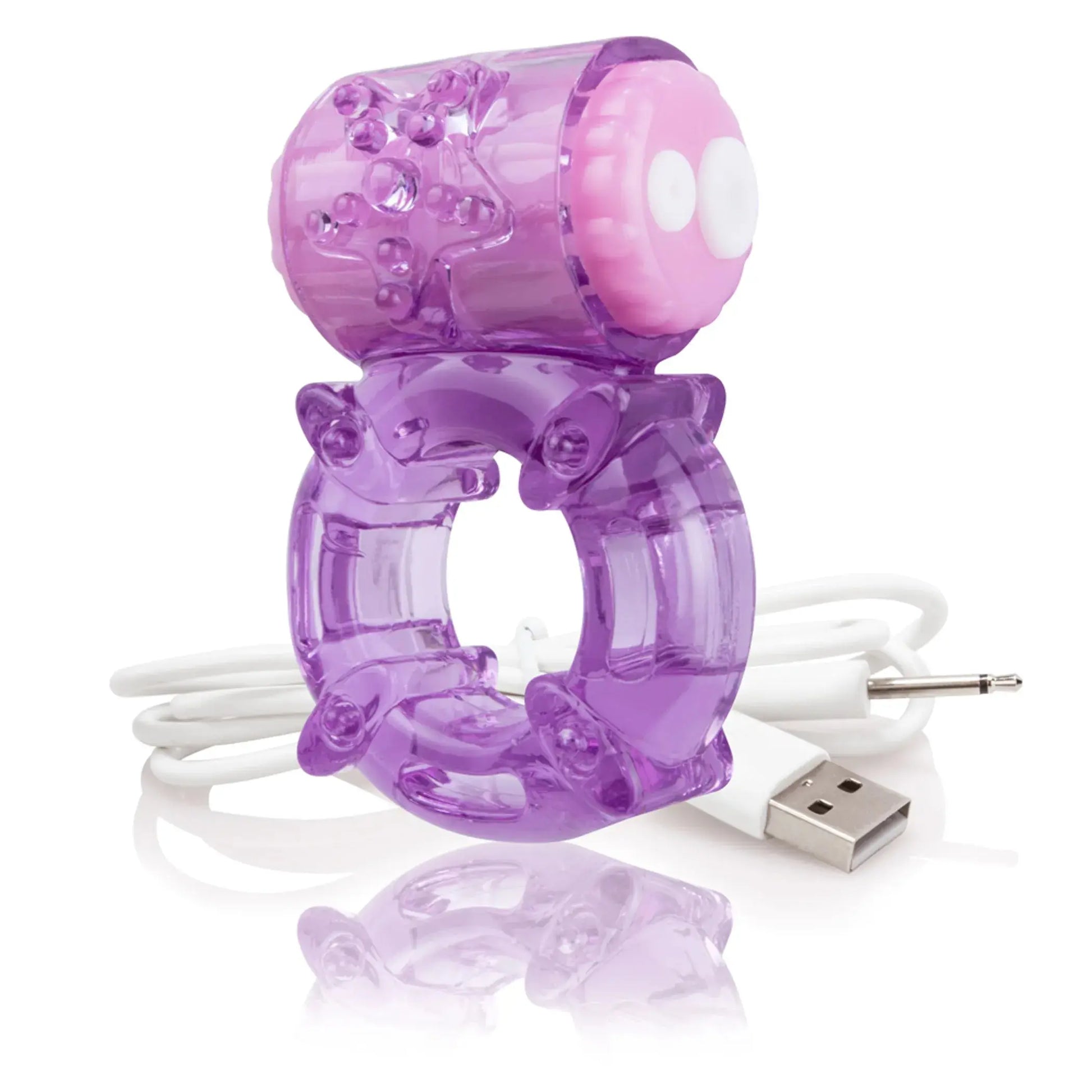 Charged Big O Purple Vibrating Ring Screaming O