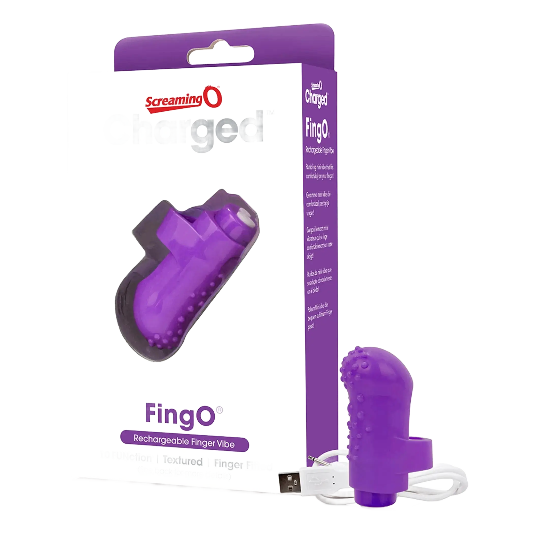 SCREAMING O CHARGED FING O VOOOM MINI VIBE PURPLE Screaming O