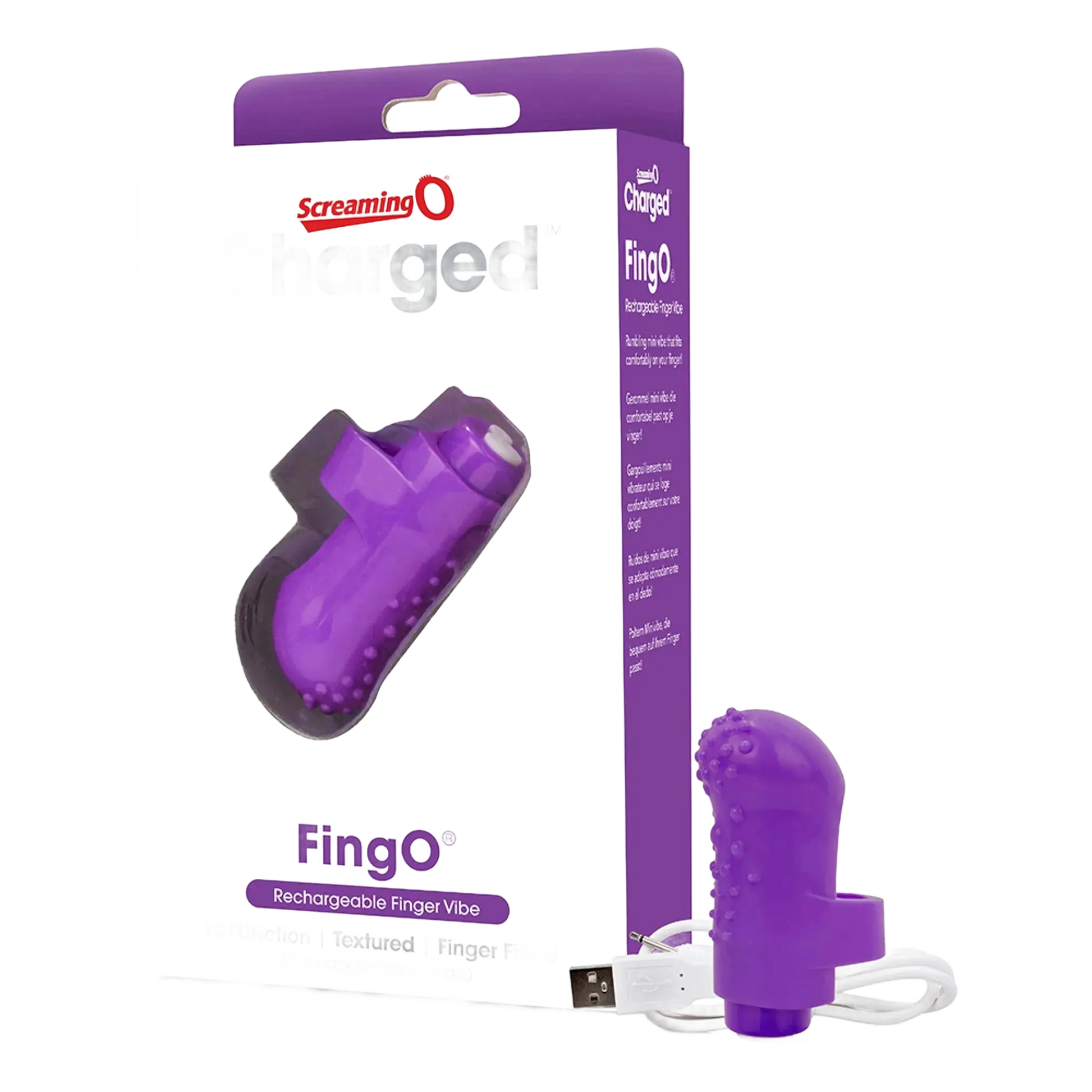 SCREAMING O CHARGED FING O VOOOM MINI VIBE PURPLE Screaming O