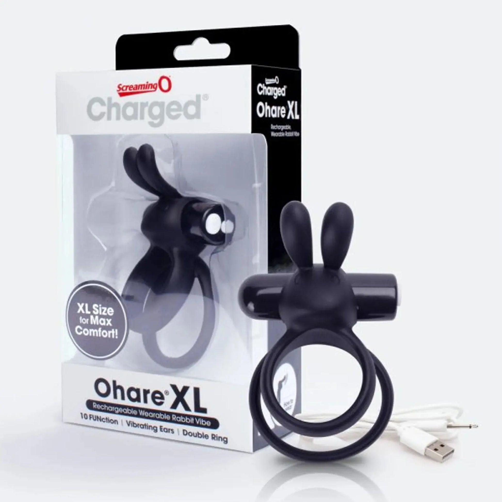 Charged Ohare XL Black Vibrating Ring Screaming O