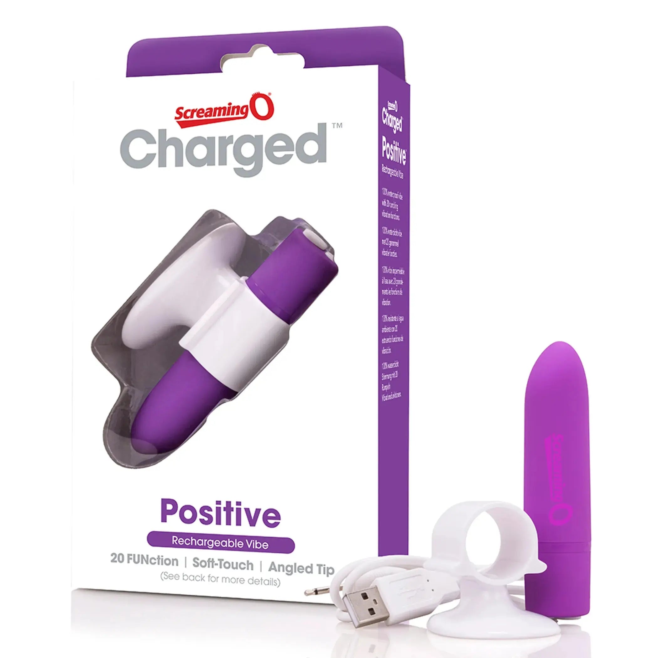 Charged Positive Grape Bullet Vibrator Screaming O