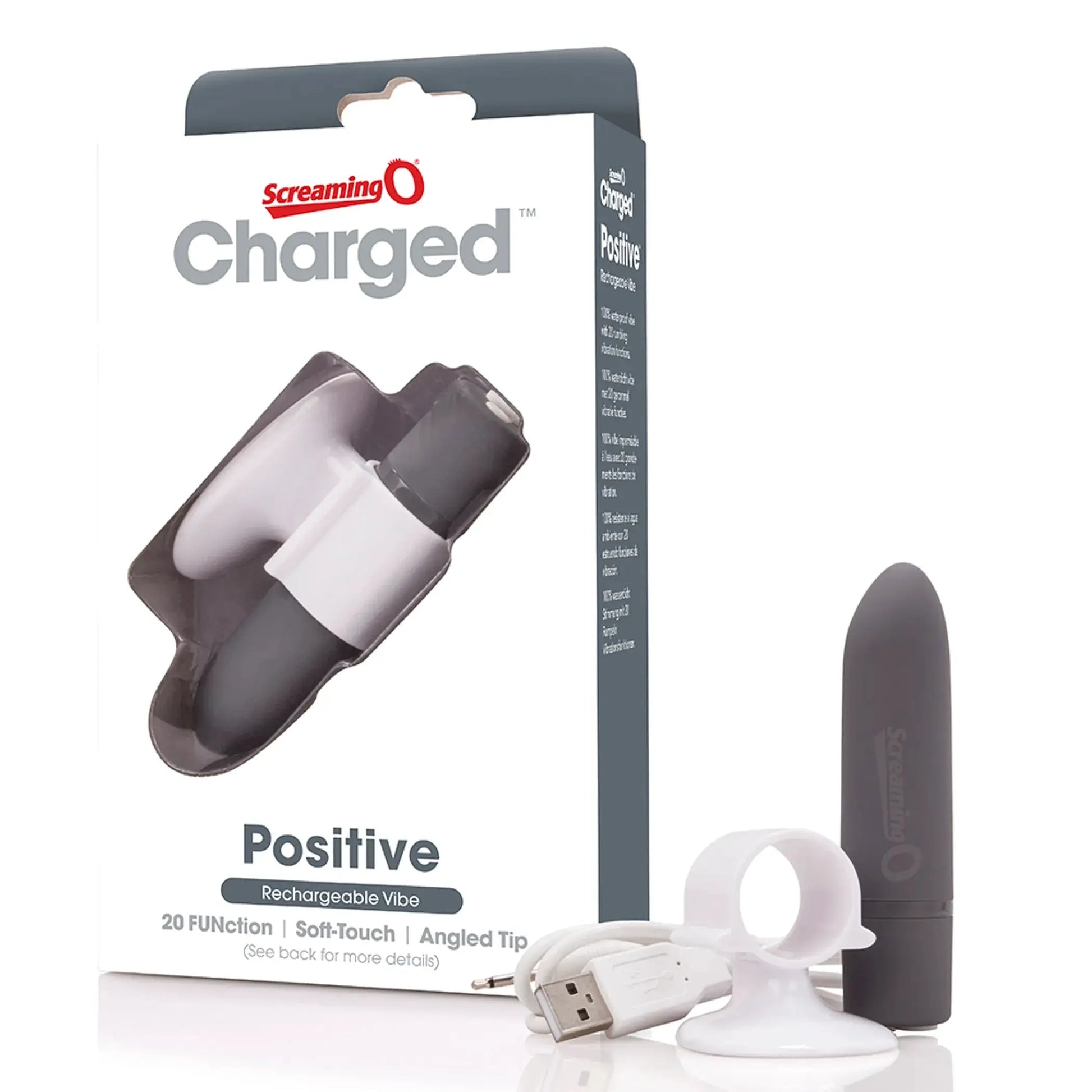 Charged Positive Grey Screaming O