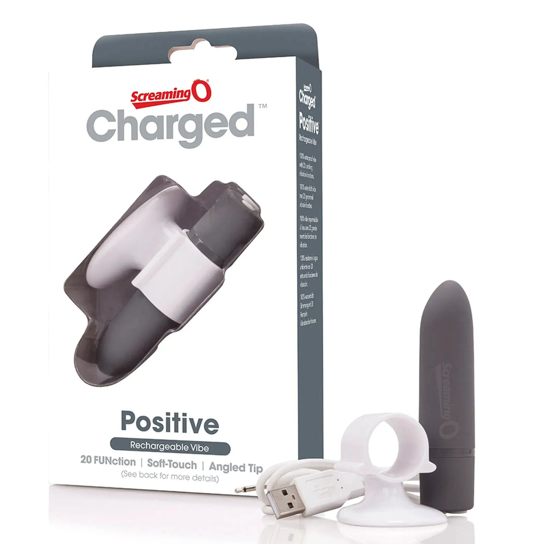 Charged Positive Grey Screaming O