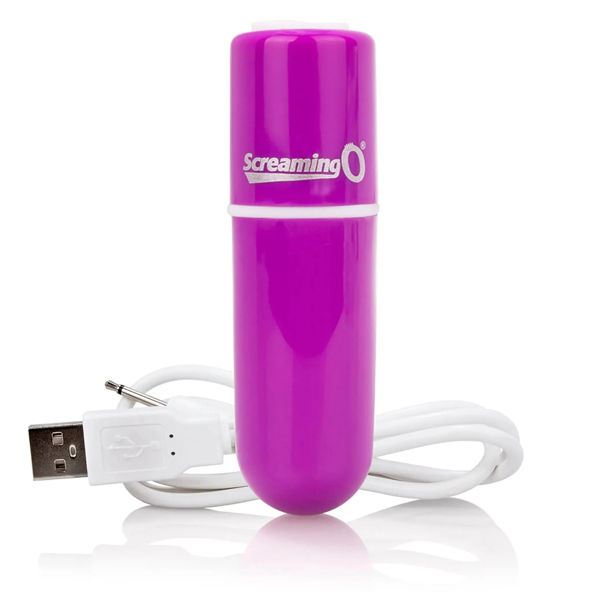 Charged Vooom Rechargeable Bullet Vibe Purple Screaming O