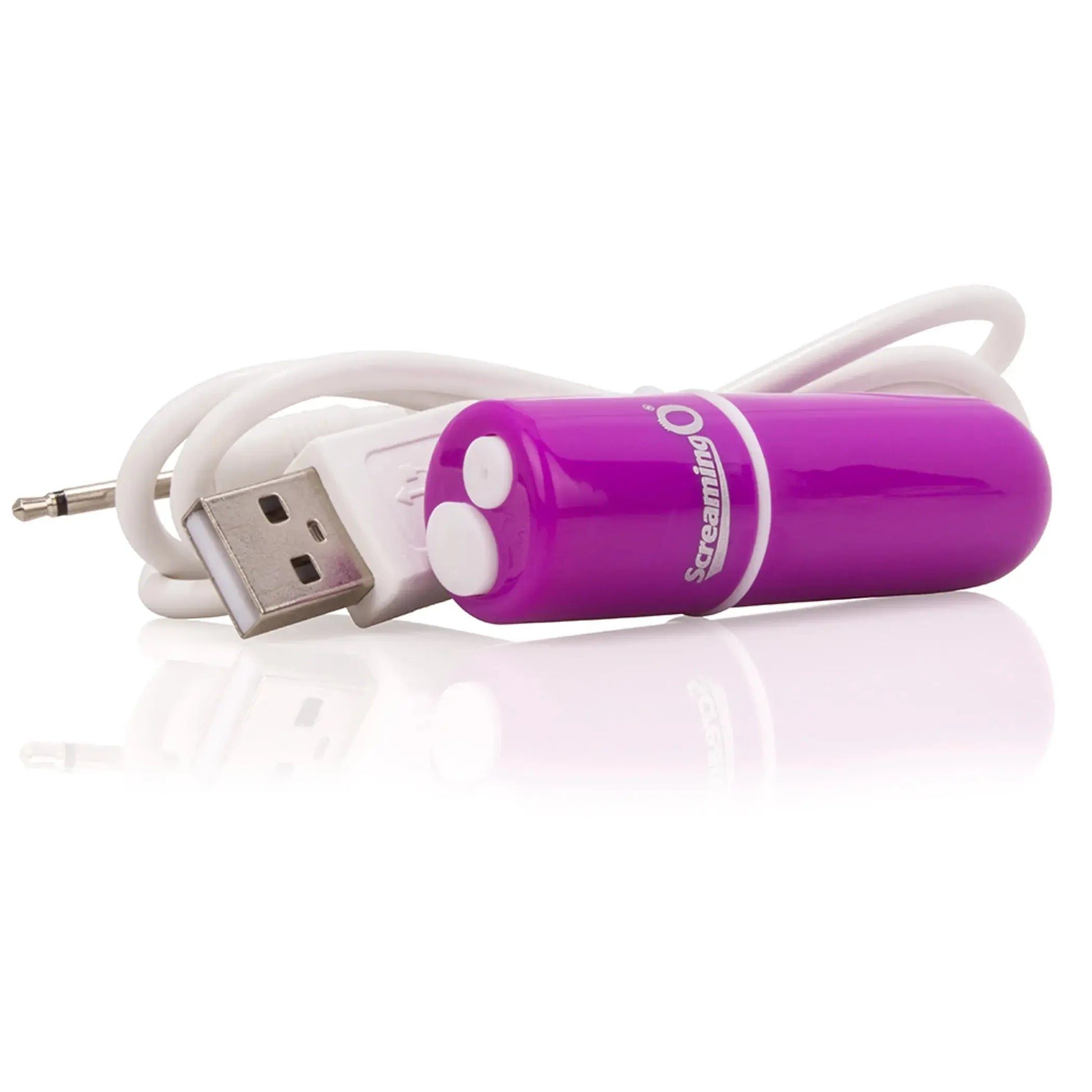 Charged Vooom Rechargeable Bullet Vibe Purple Screaming O