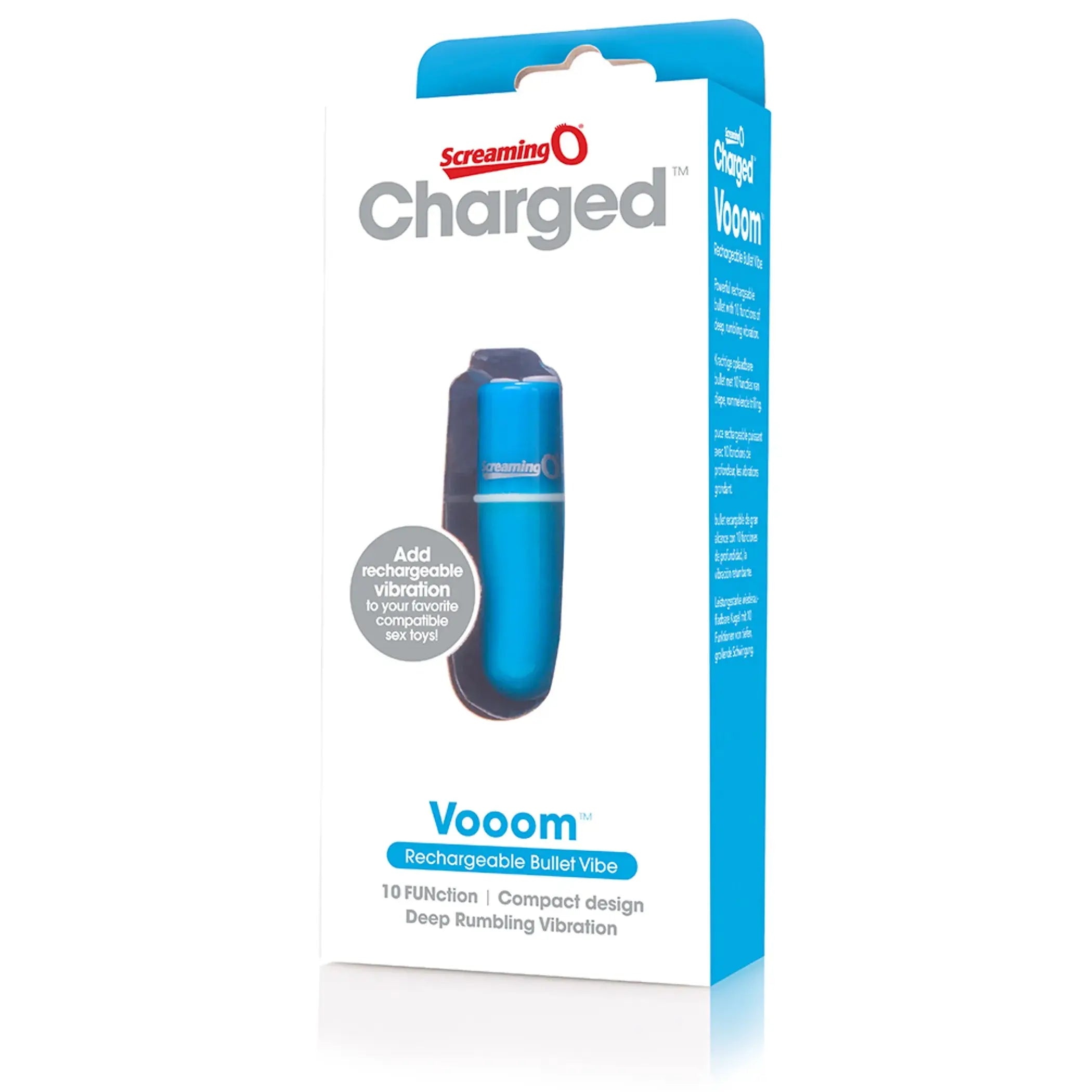 Charged Vooom Rechargeable Bullet Vibe Screaming O