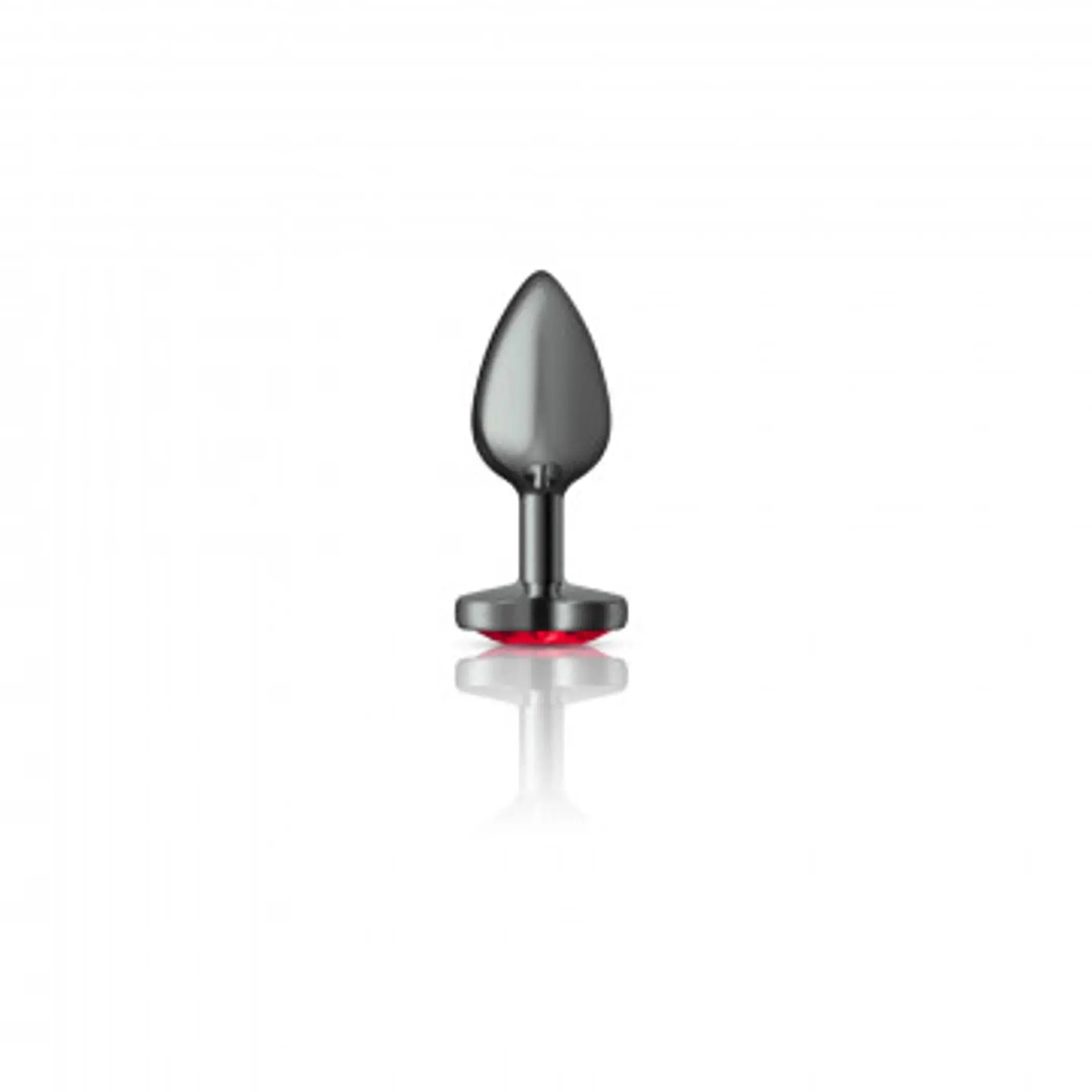 Cheeky Charms Deep Red Small Gunmetal Butt Plug Viben