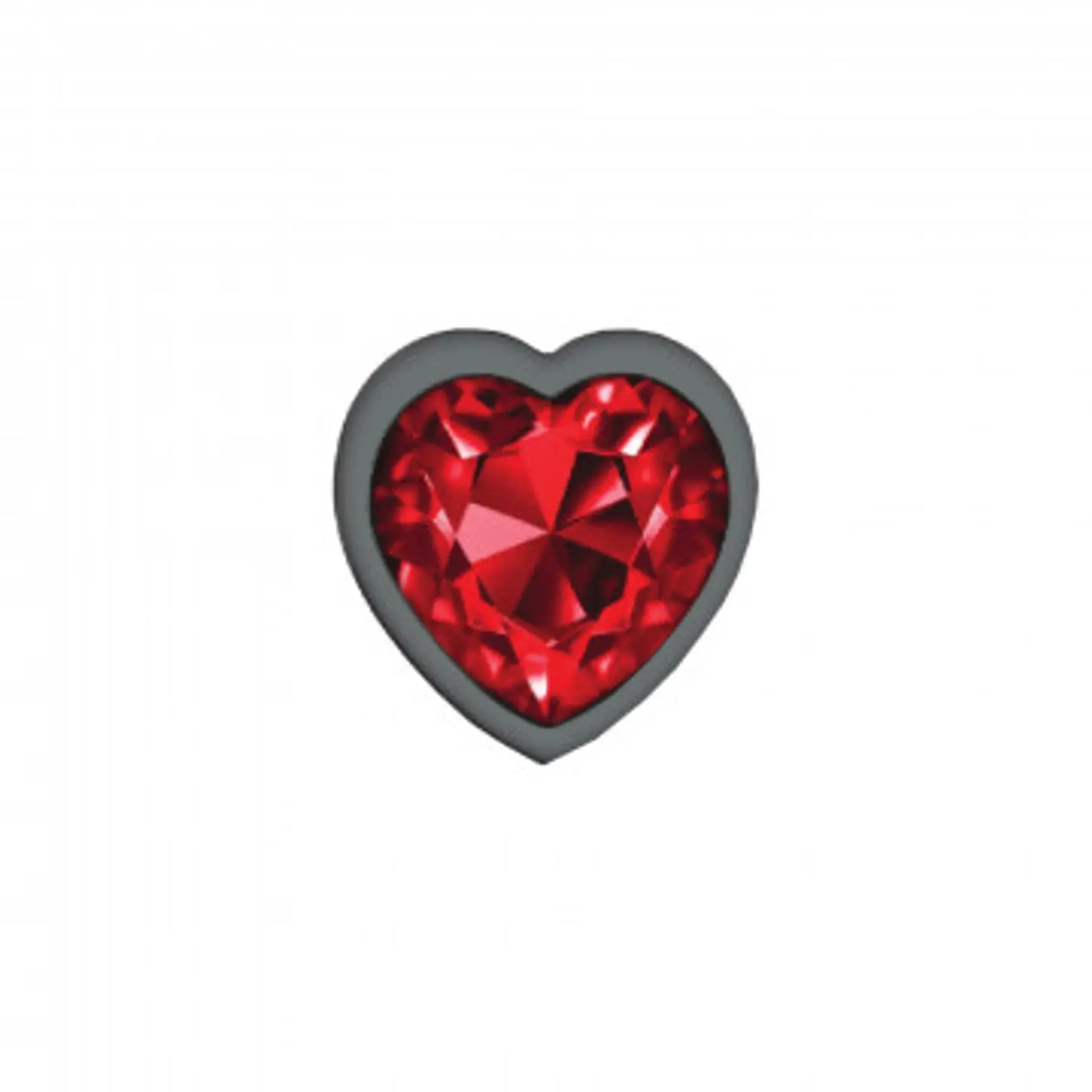 Cheeky Charms Deep Red Small Gunmetal Butt Plug Viben