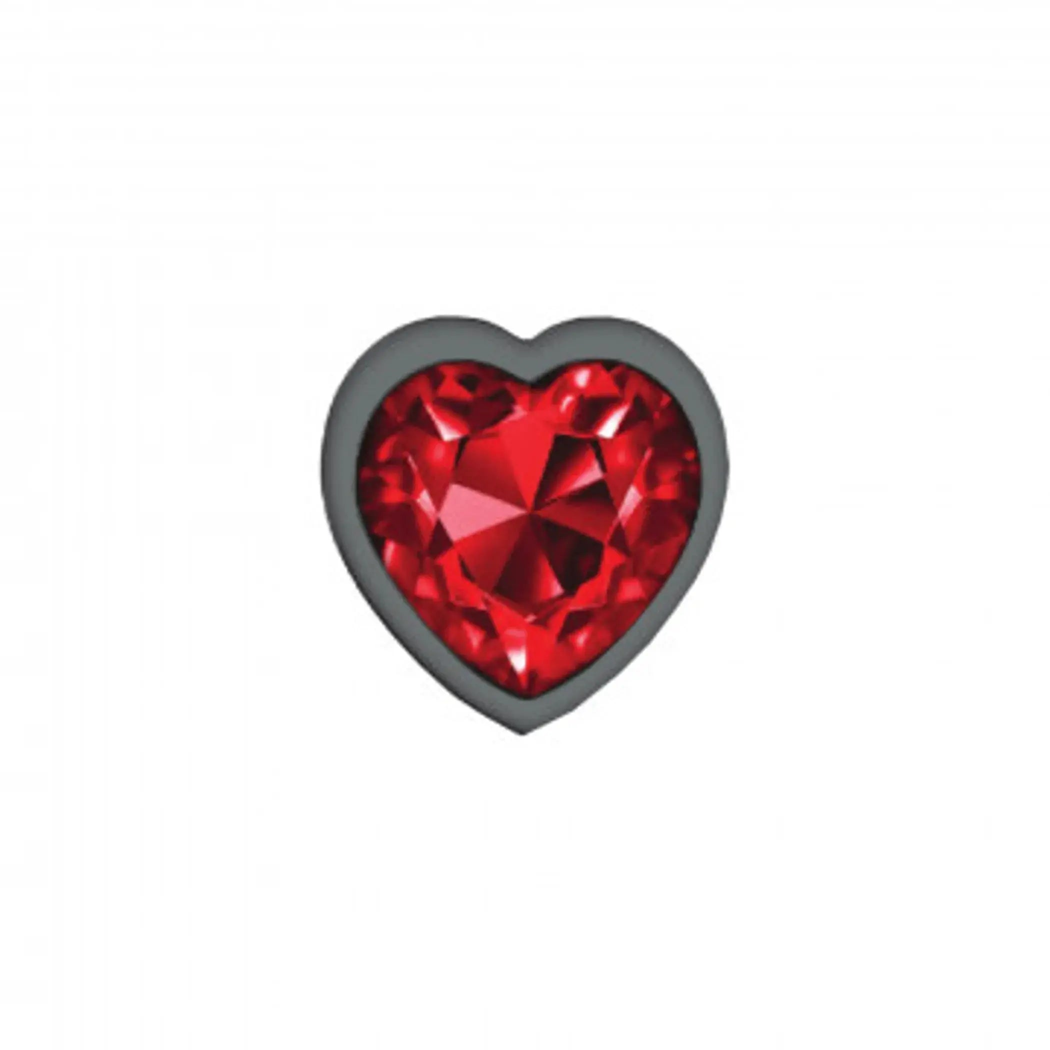 Cheeky Charms Deep Red Small Gunmetal Butt Plug Viben