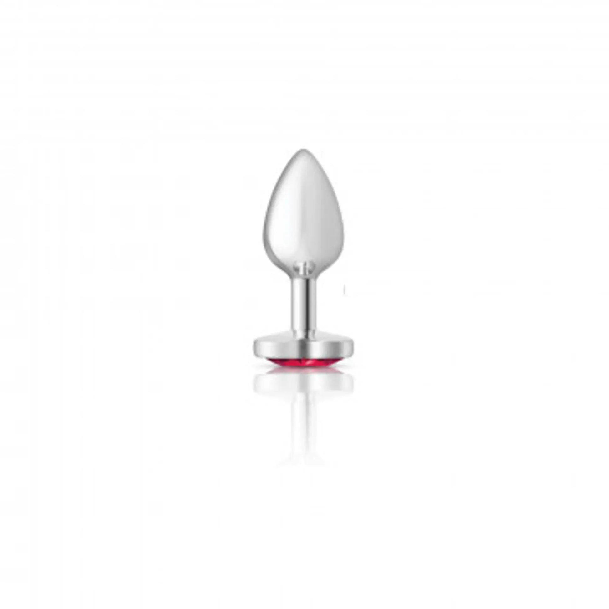 Cheeky Charms Heart Bright Pink Small Silver Plug Viben