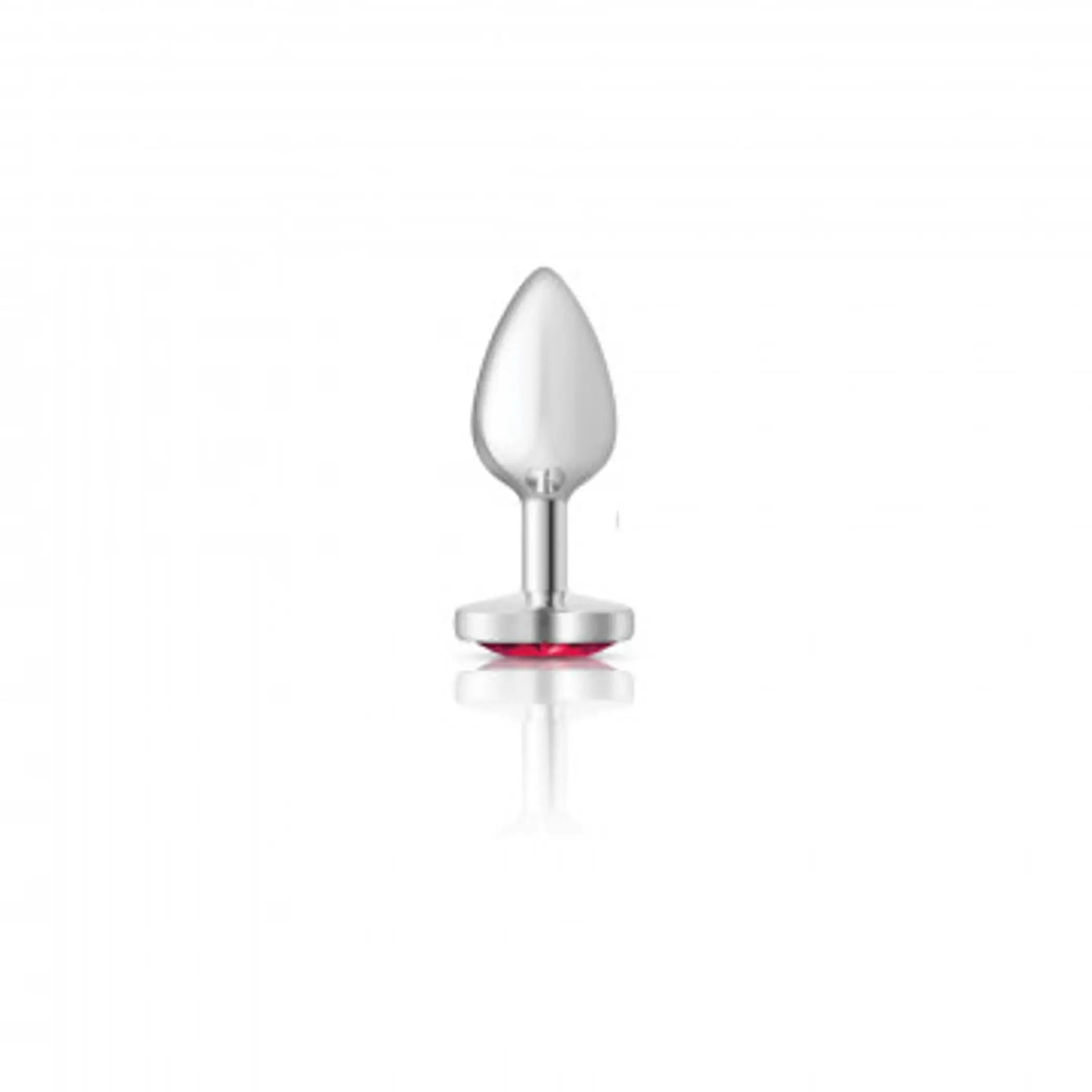 Cheeky Charms Heart Bright Pink Small Silver Plug Viben