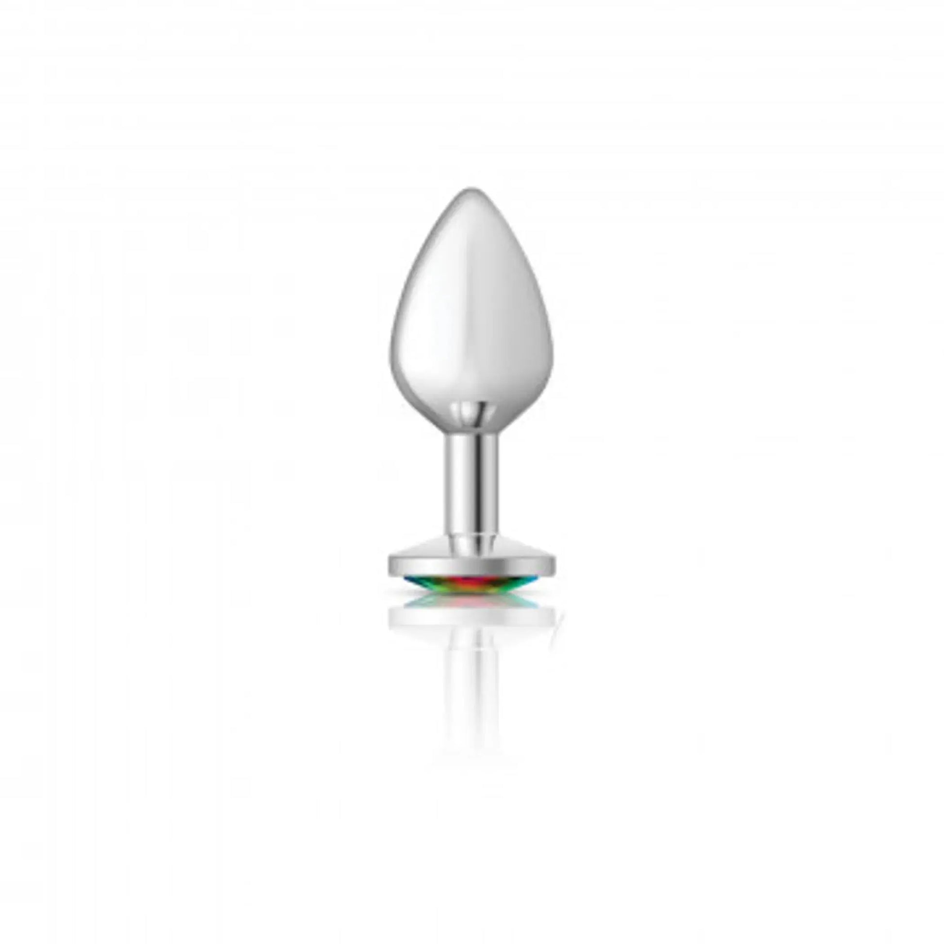 Cheeky Charms Round Rainbow Medium Silver Plug Viben