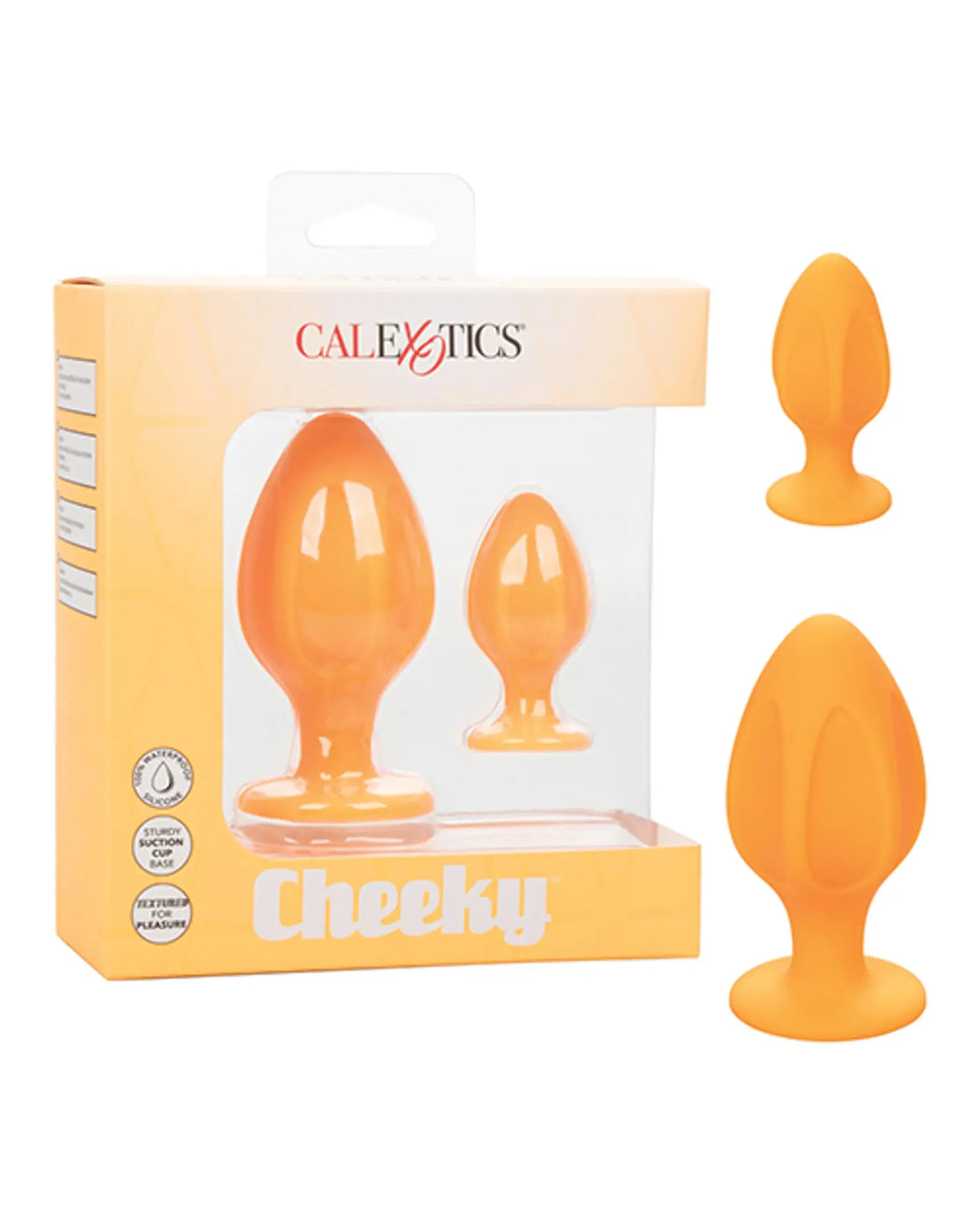 Cheeky Orange Anal Plugs 2-Pack California Exotic Novelties