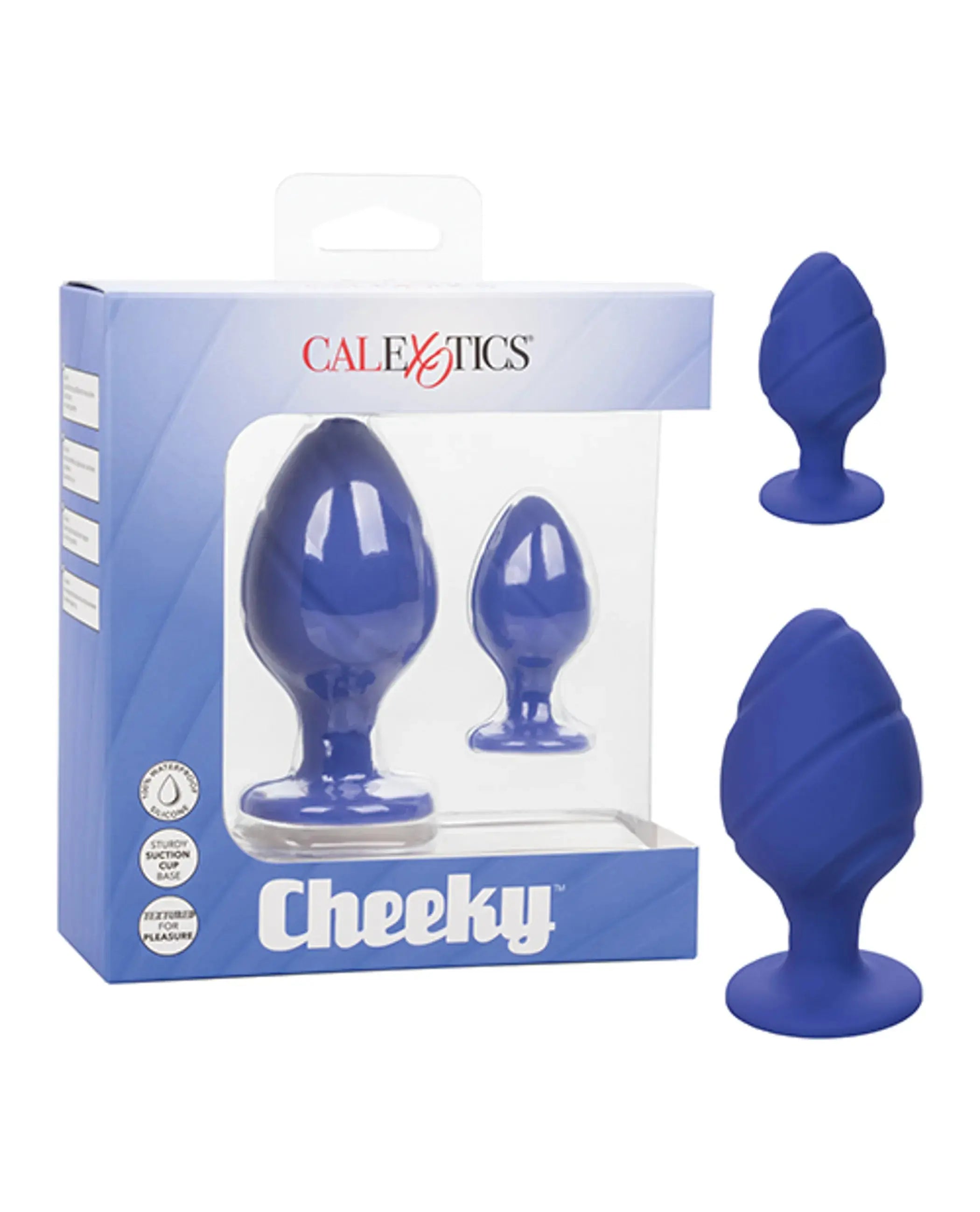 Cheeky Purple Anal Plugs Duo California Exotic Novelties