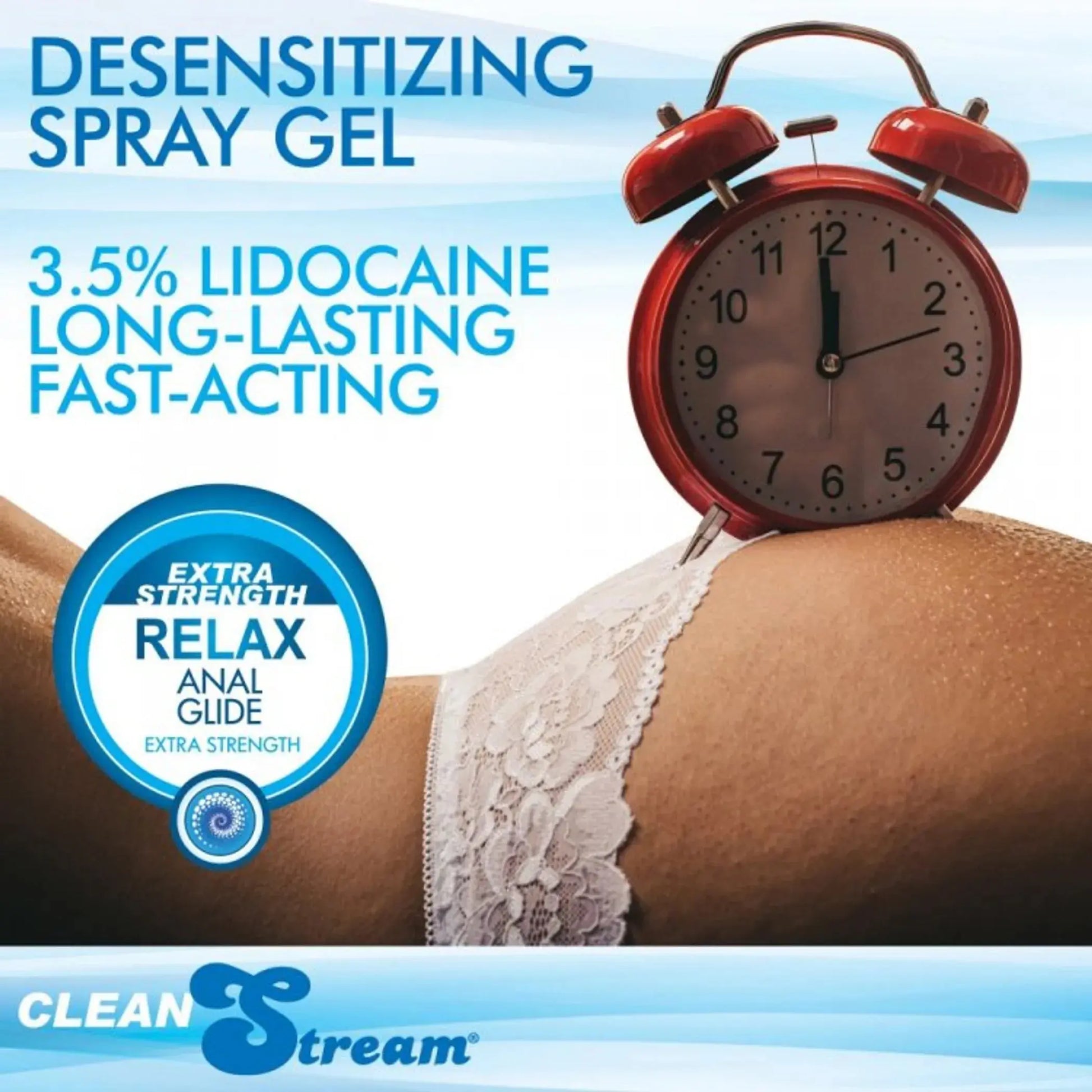Cleanstream Relax Anal Lube Desensitizing With Tip 8oz XR Brands