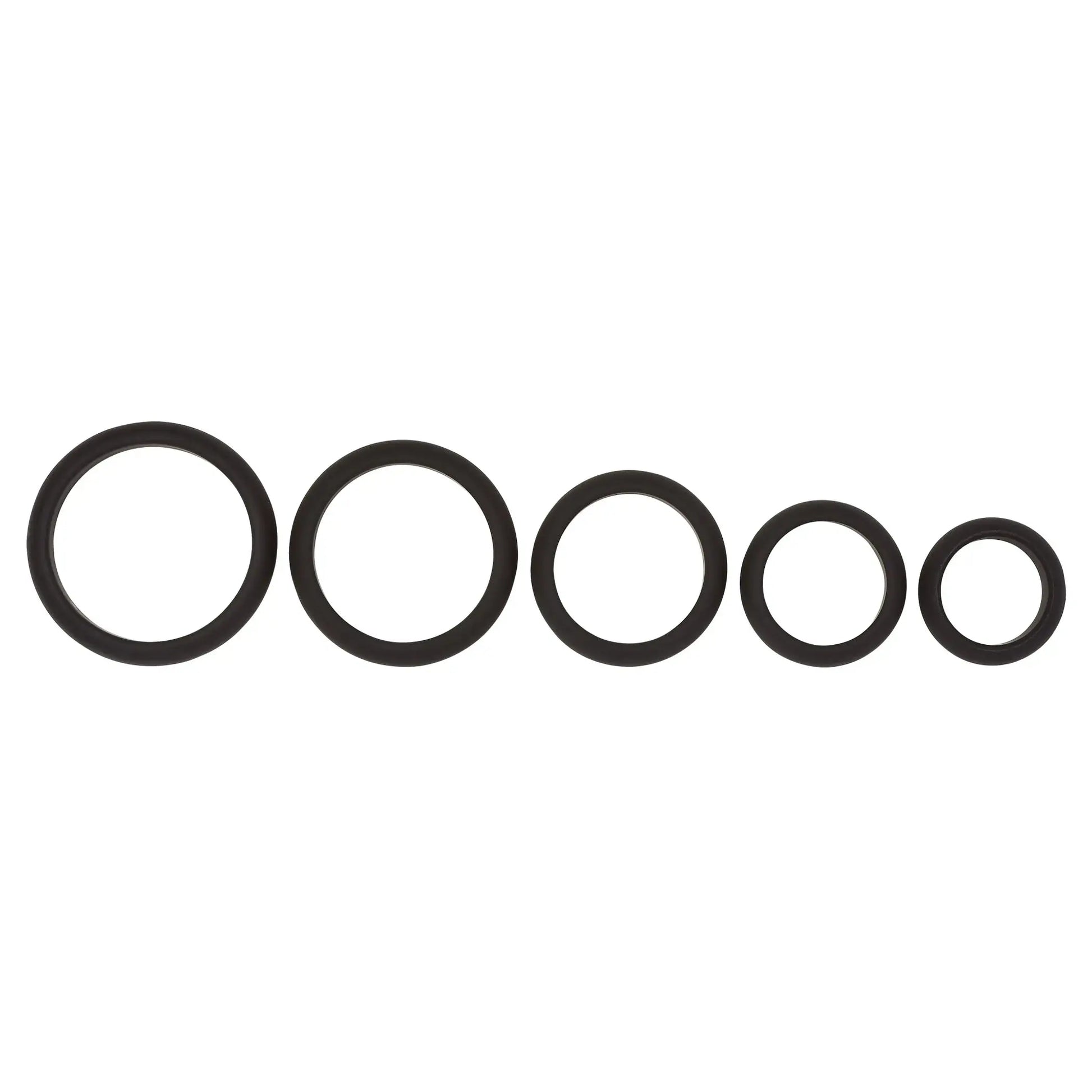 Cloud 9 Comfort Cock Rings With Flat Back 5-Pack Cloud 9 Novelties