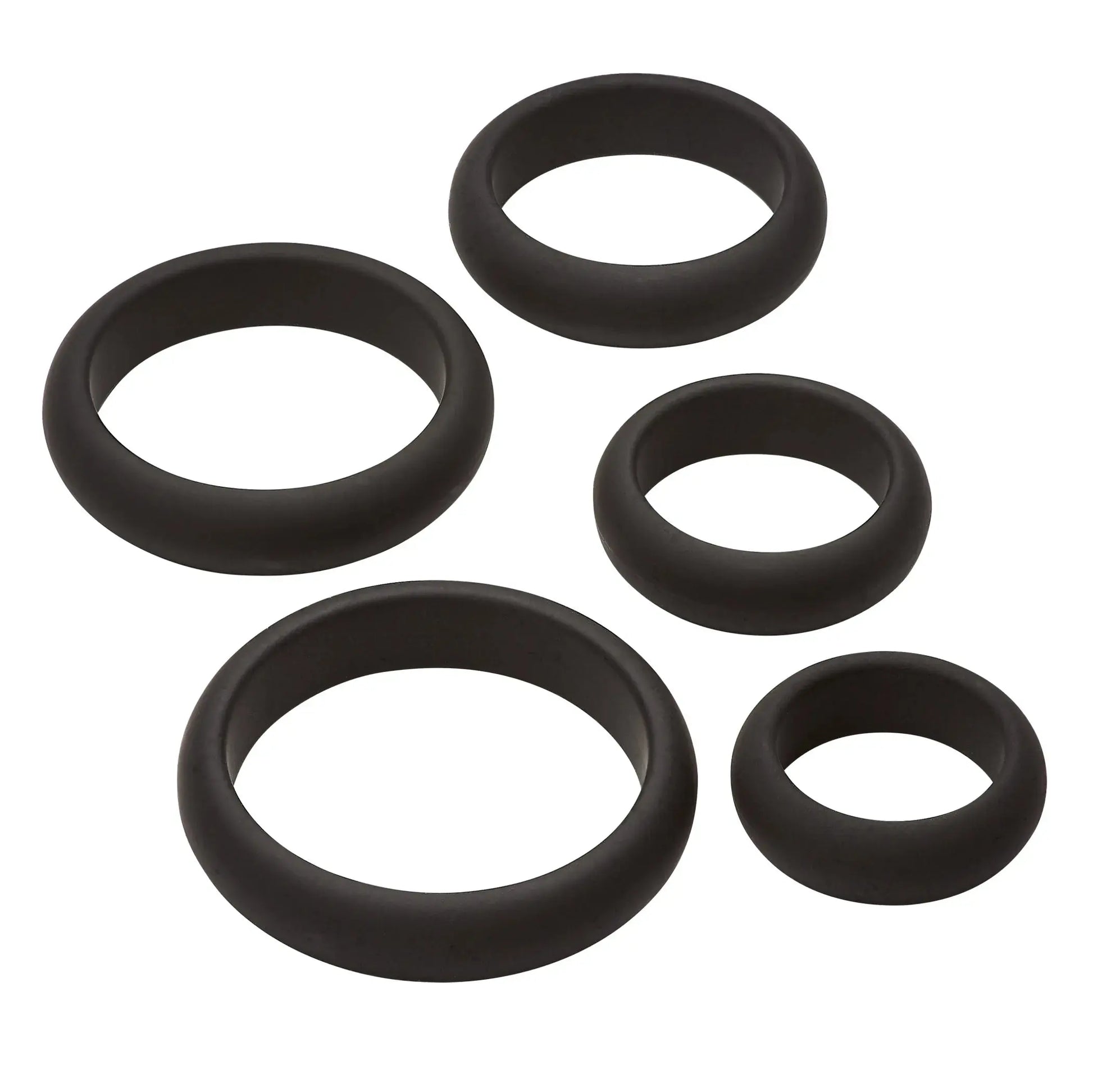 Cloud 9 Comfort Cock Rings With Flat Back 5-Pack Cloud 9 Novelties