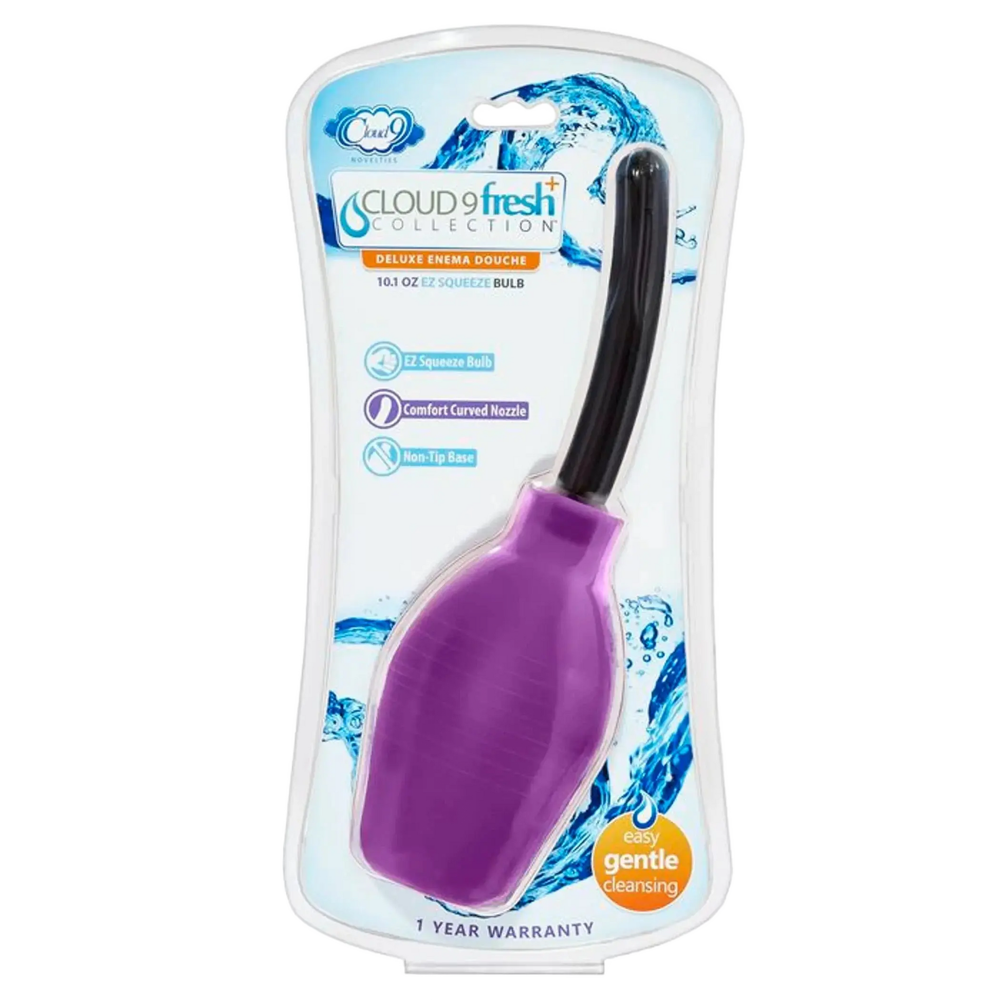 CLOUD 9 FRESH + DELUXE ANAL SOFT TIP ENEMA DOUCHE 10.1 OZ W/ EZ SQUEEZE BULB Cloud 9 Novelties