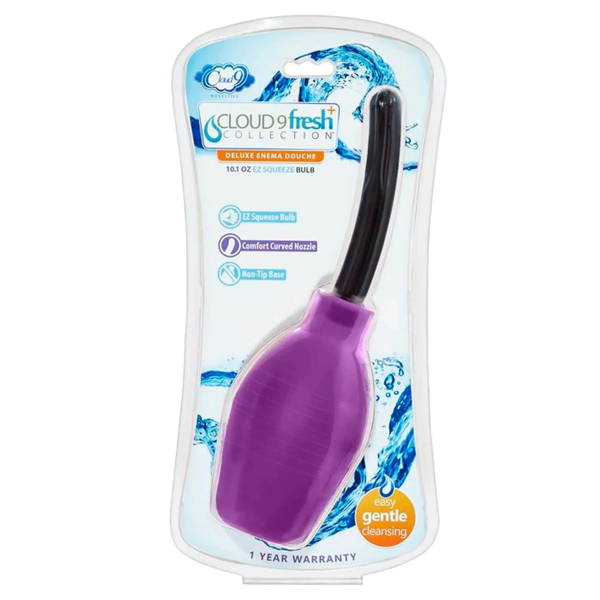 CLOUD 9 FRESH + DELUXE ANAL SOFT TIP ENEMA DOUCHE 10.1 OZ W/ EZ SQUEEZE BULB Cloud 9 Novelties